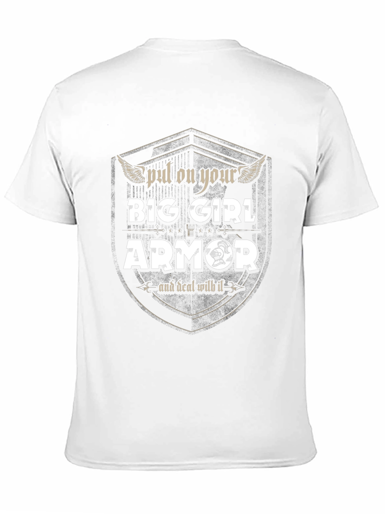 Black Big Girl Armor Graphic Tee - Empowering Fashion view 11