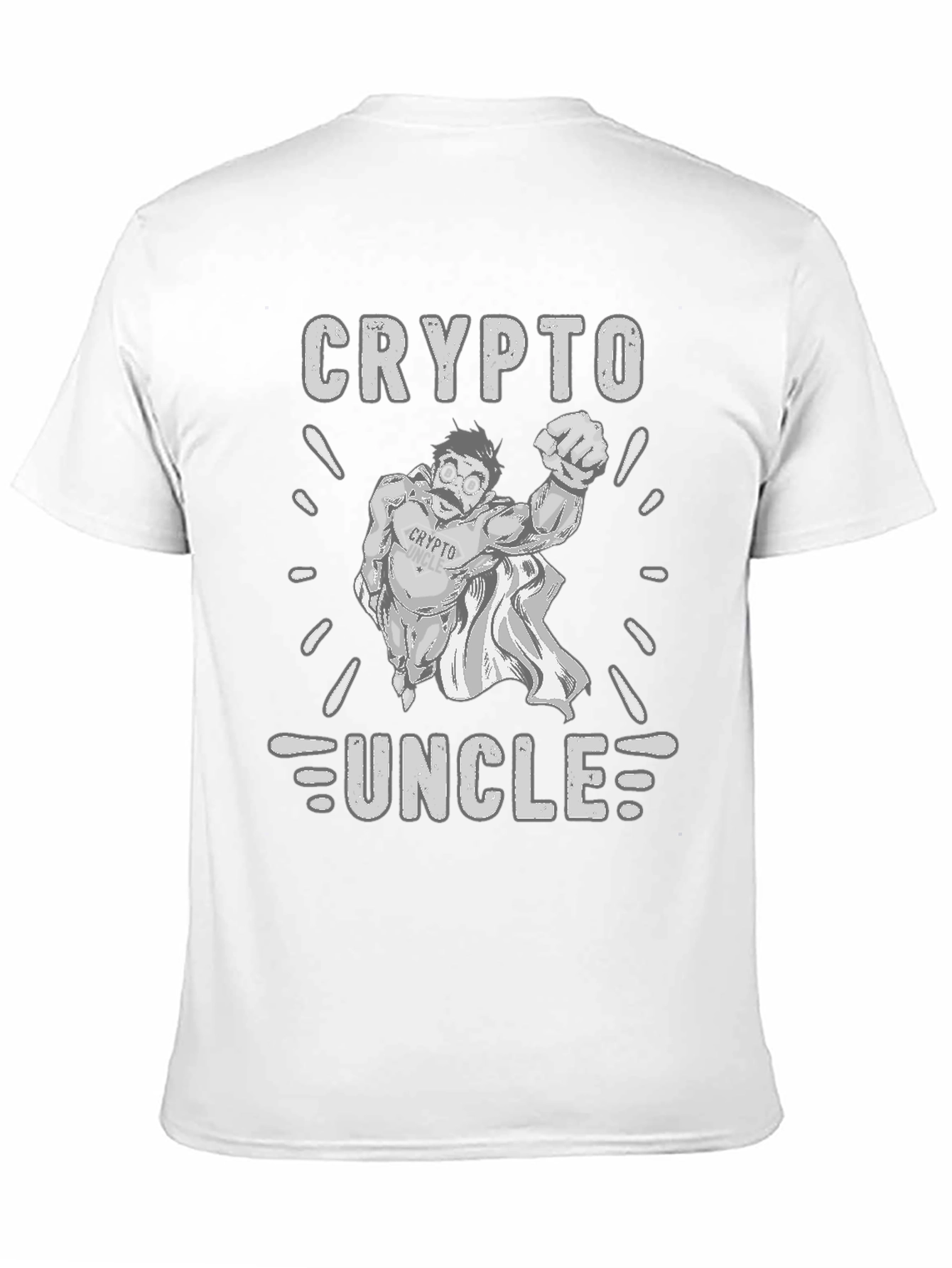 Black Crypto Uncle T-Shirt - Black Cotton Tee view 11