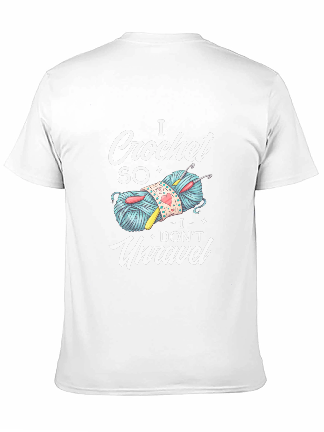 Black I Crochet So I Don't Unravel T-Shirt view 11