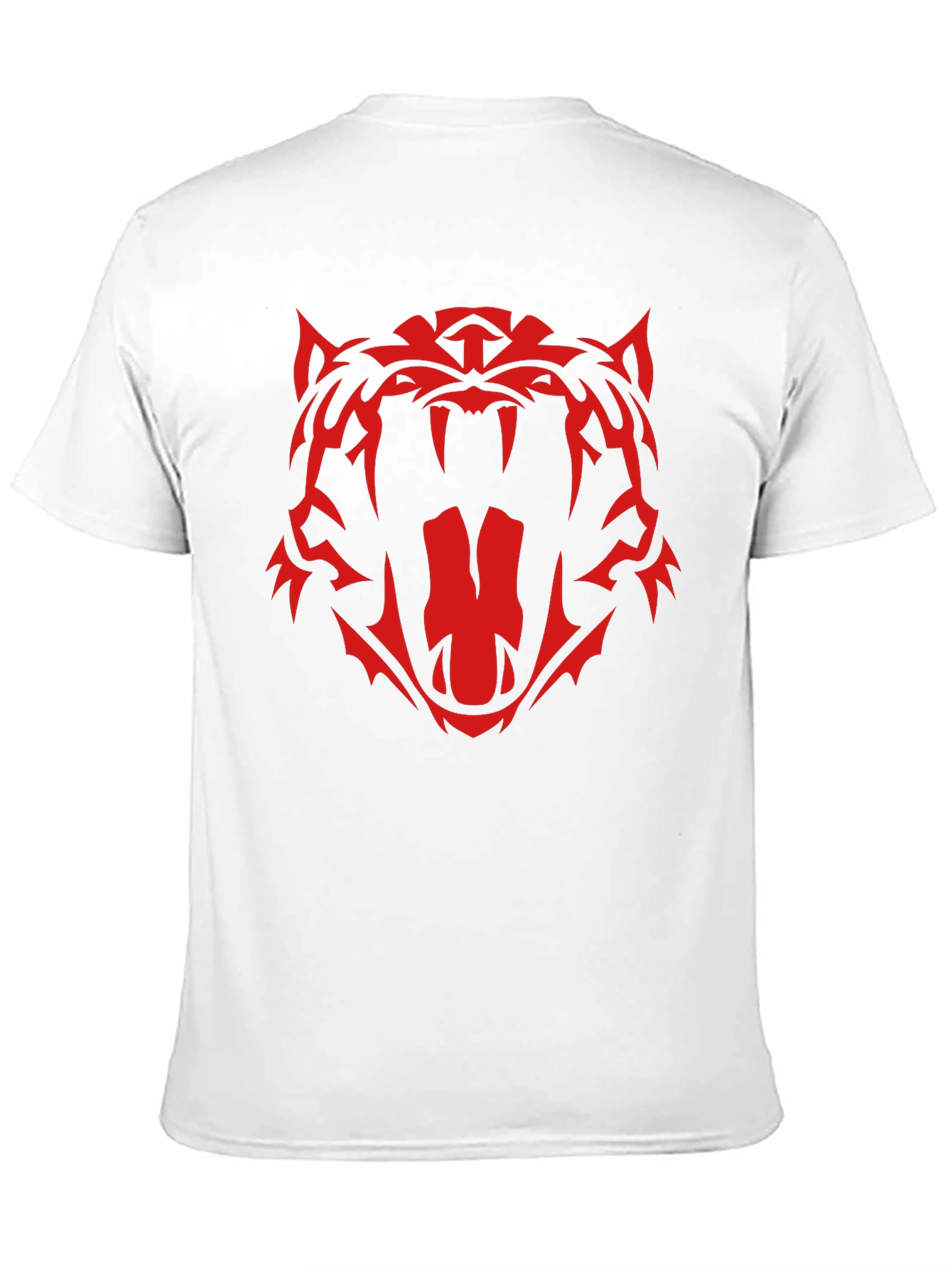 Black Red Tiger Graphic Black T-Shirt view 11
