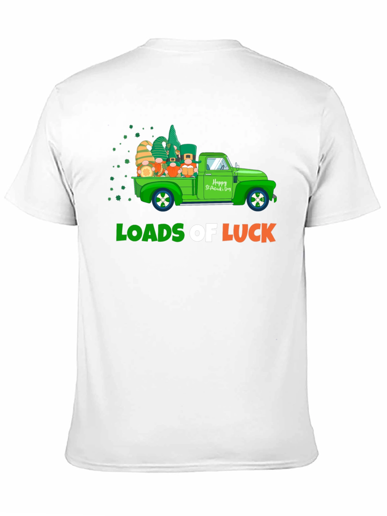 Black Loads of Luck St. Patrick's Day Truck T-Shirt view 11