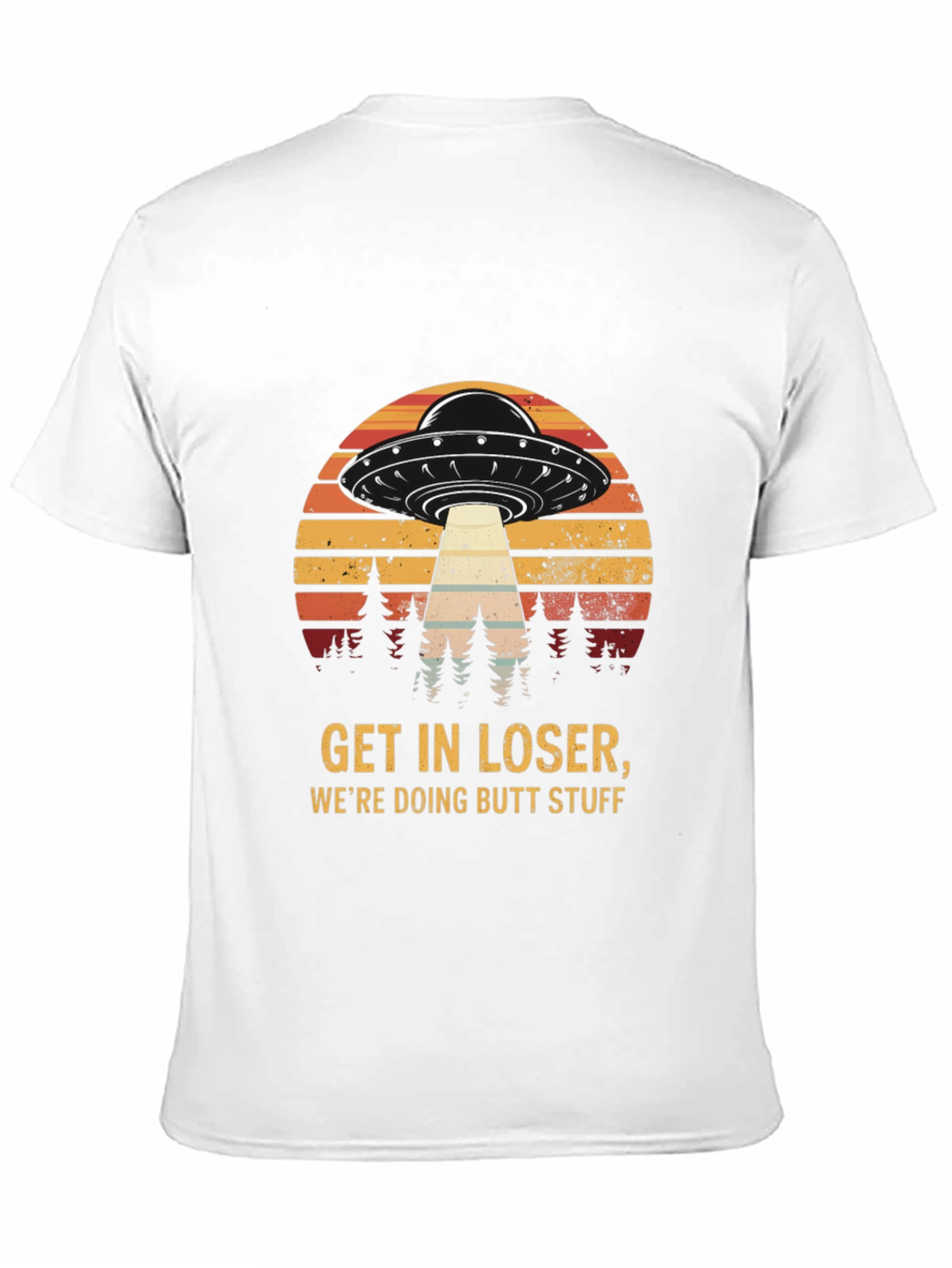 Black Get in Loser UFO T-Shirt view 11