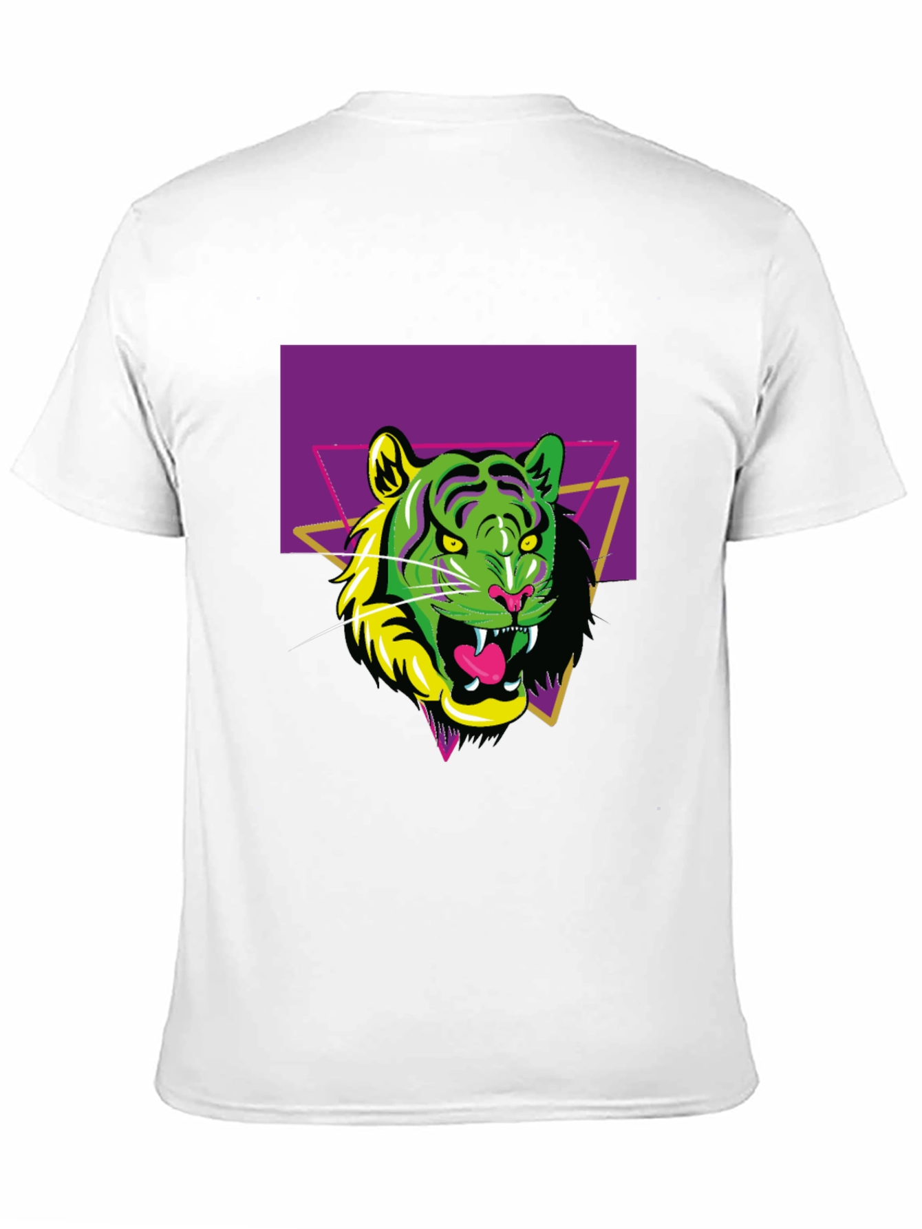 Black Retro Tiger Graphic Tee - Men's Black T-Shirt view 11