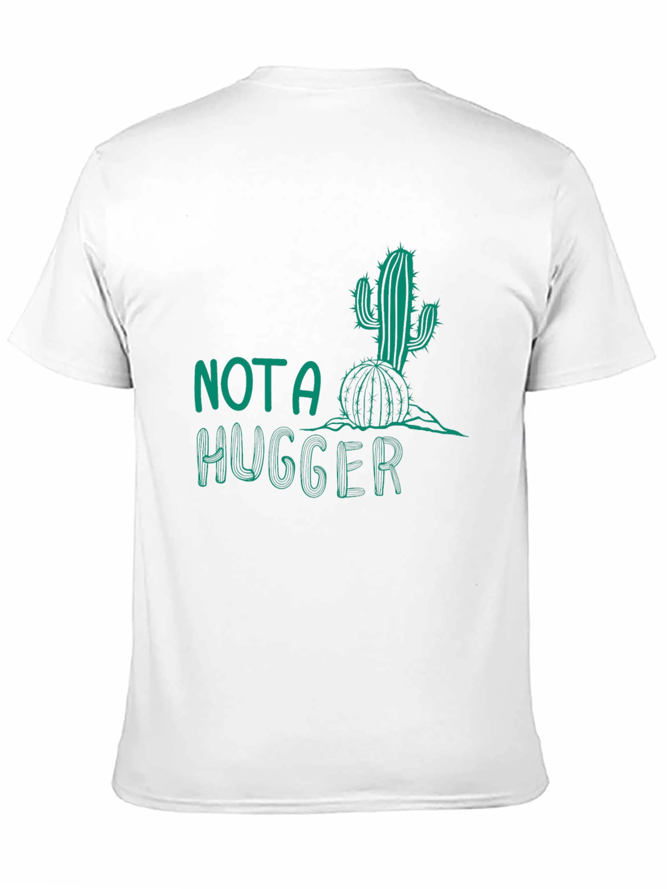 Black Not A Hugger Cactus Graphic Tee - Black view 11