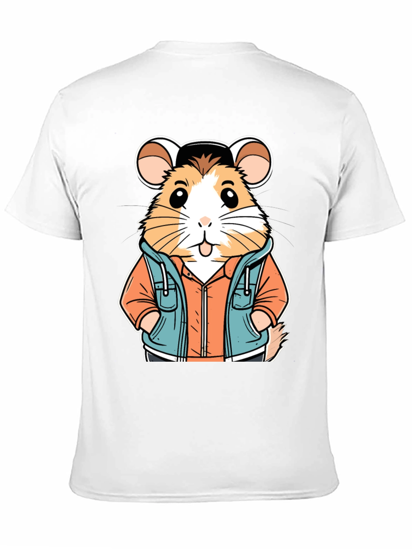 Hamster in Hoodie T-Shirt: Cool Cartoon Design - 11