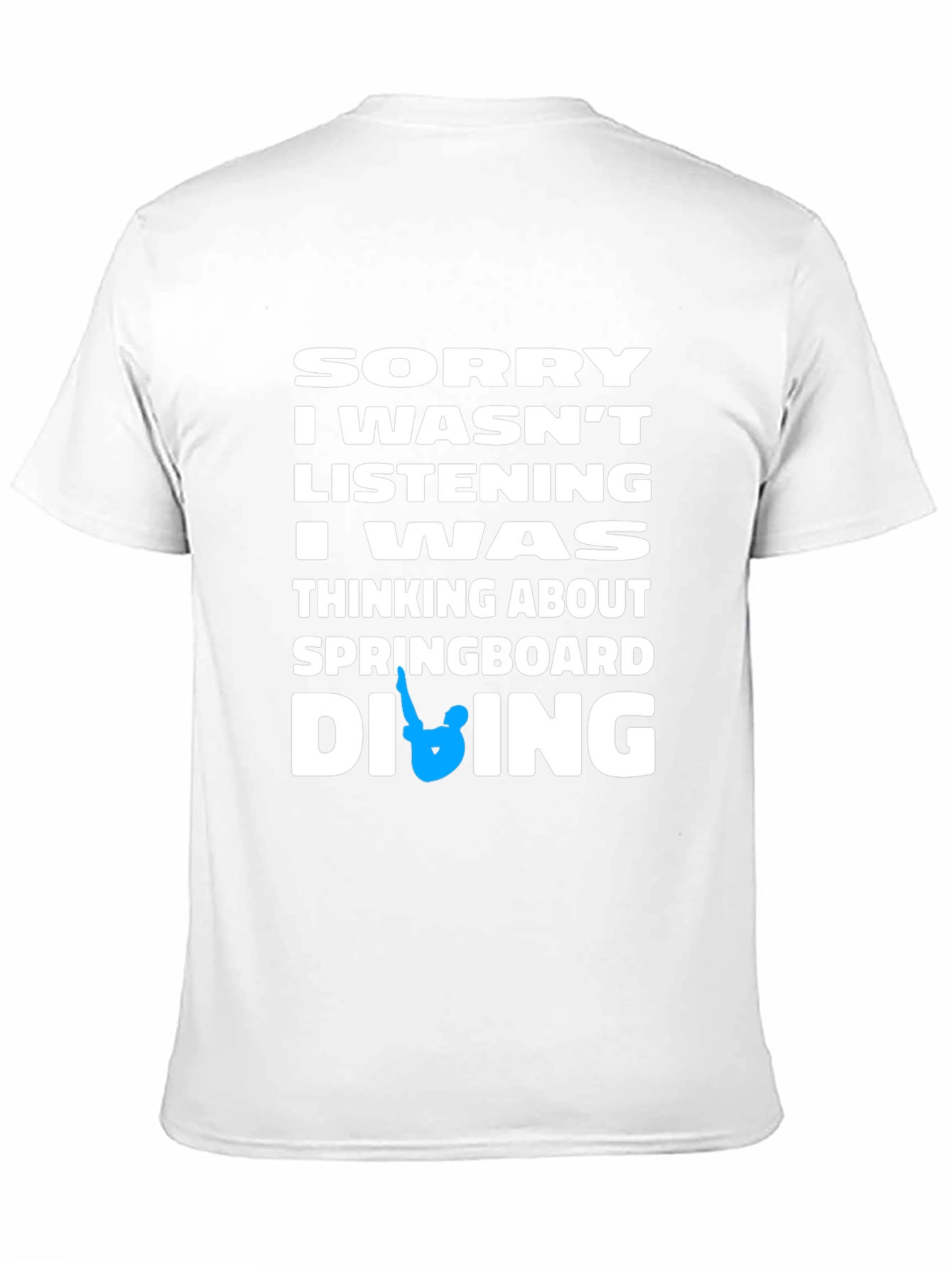 Black Diving T-Shirt - Sorry I Wasn't Listening view 11