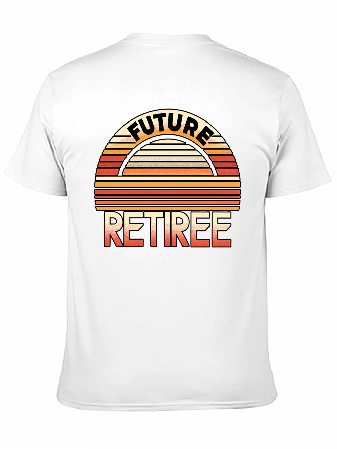 Black Future Retiree Graphic T-Shirt - Retro Style view 11