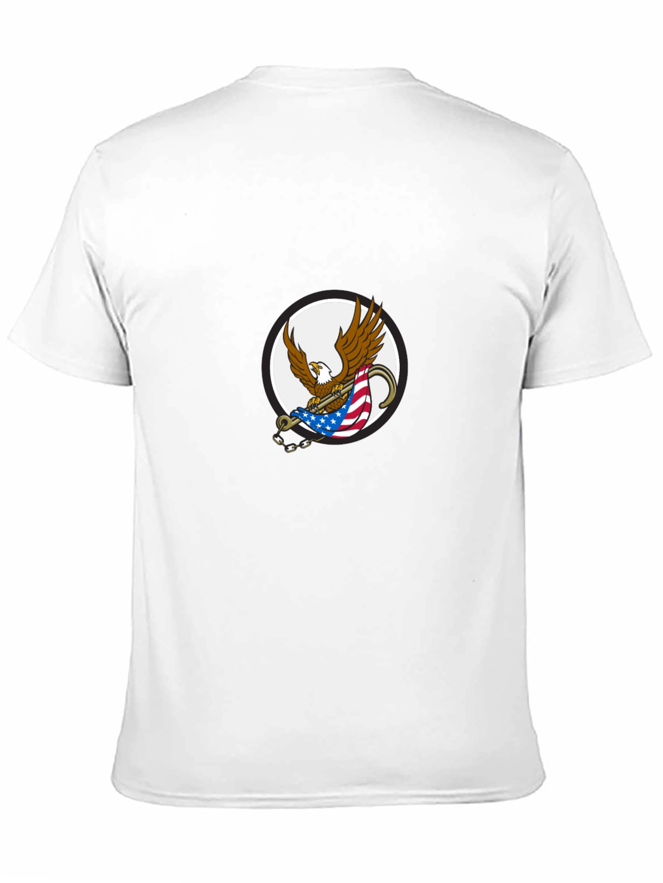 Black Men's Black Graphic Eagle T-Shirt view 11