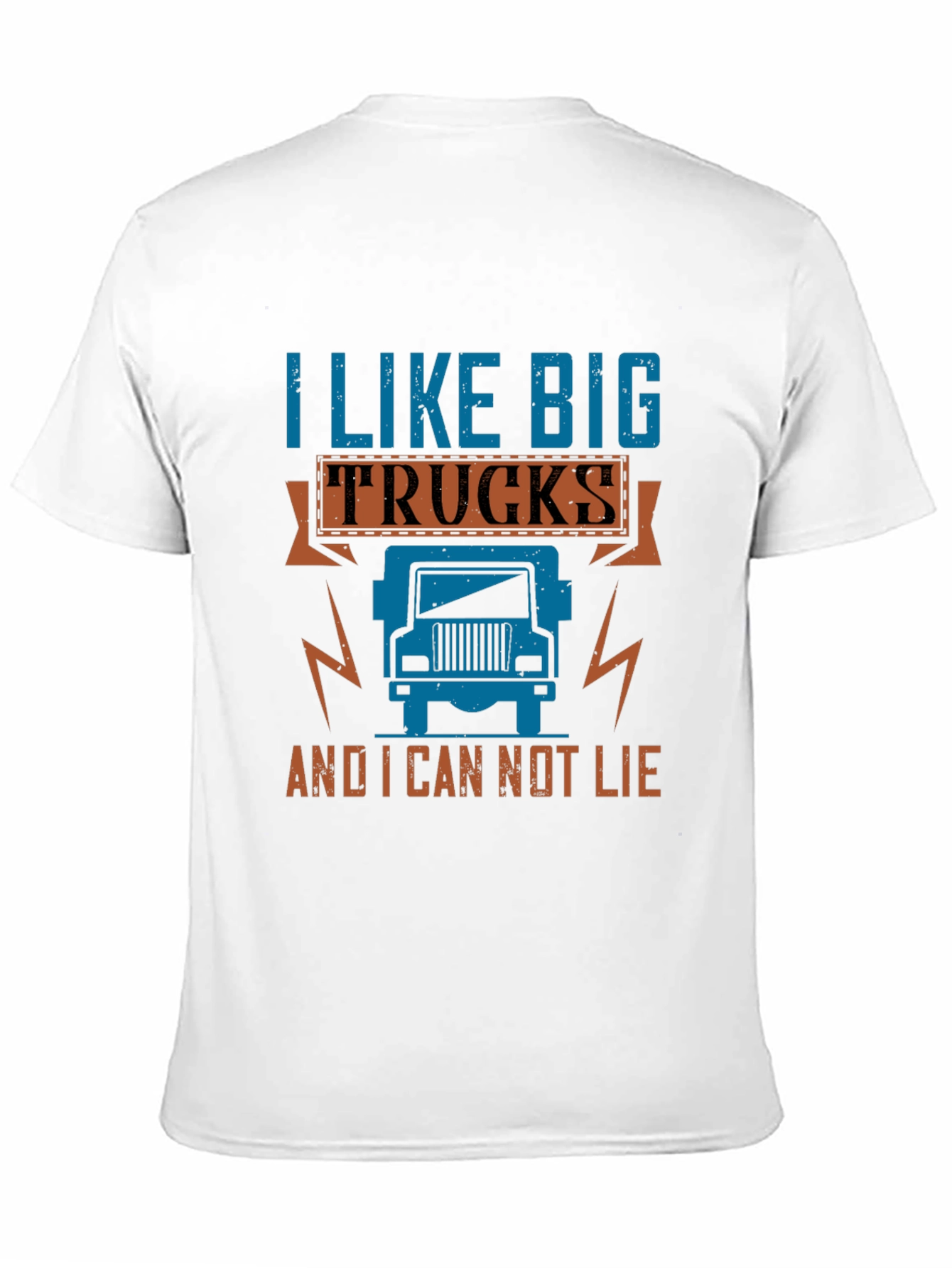 Black I Like Big Trucks T-Shirt - Novelty Graphic Tee view 11