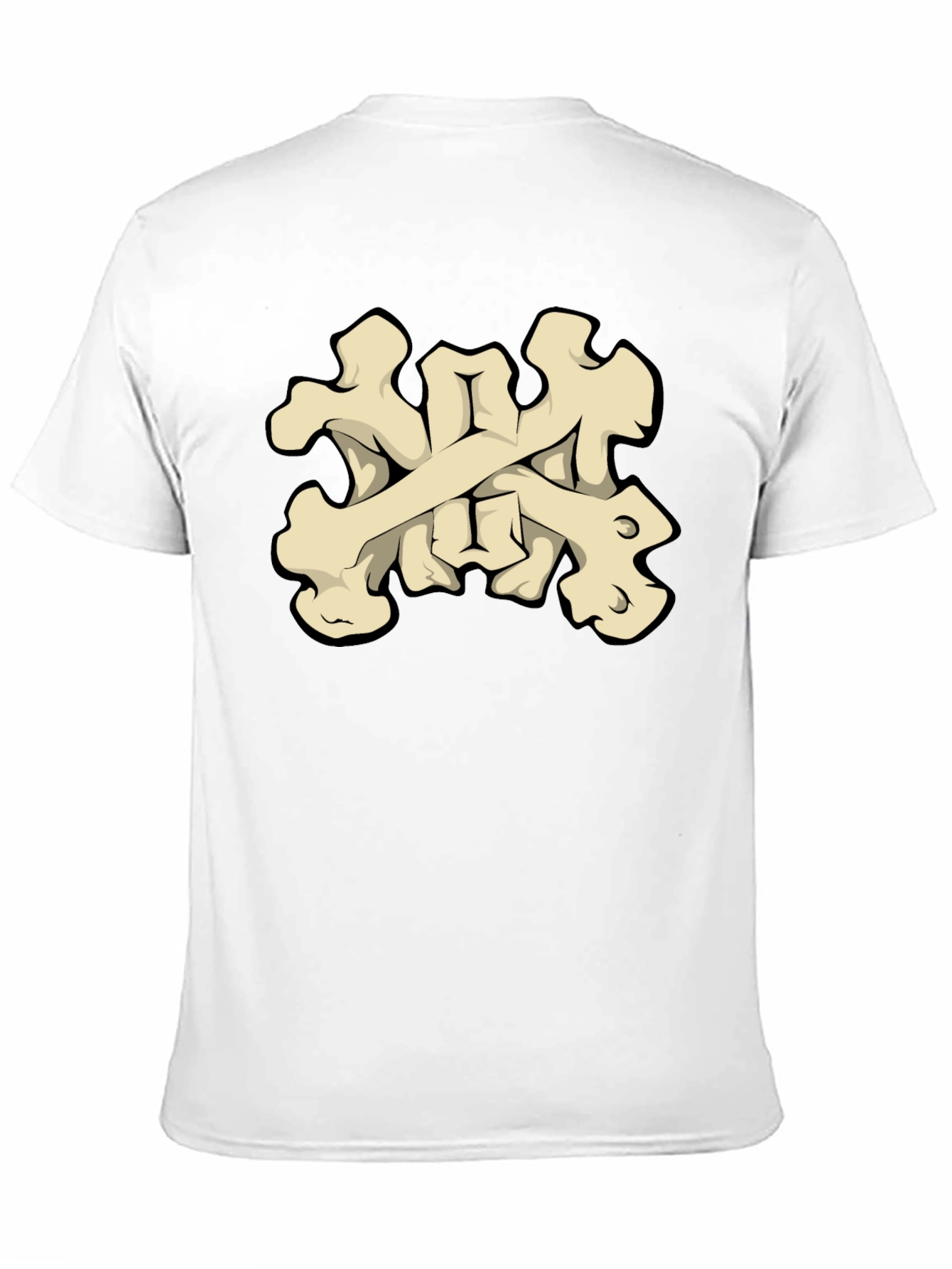 Bone Crossbones Graphic Tee - Black T-Shirt - 11