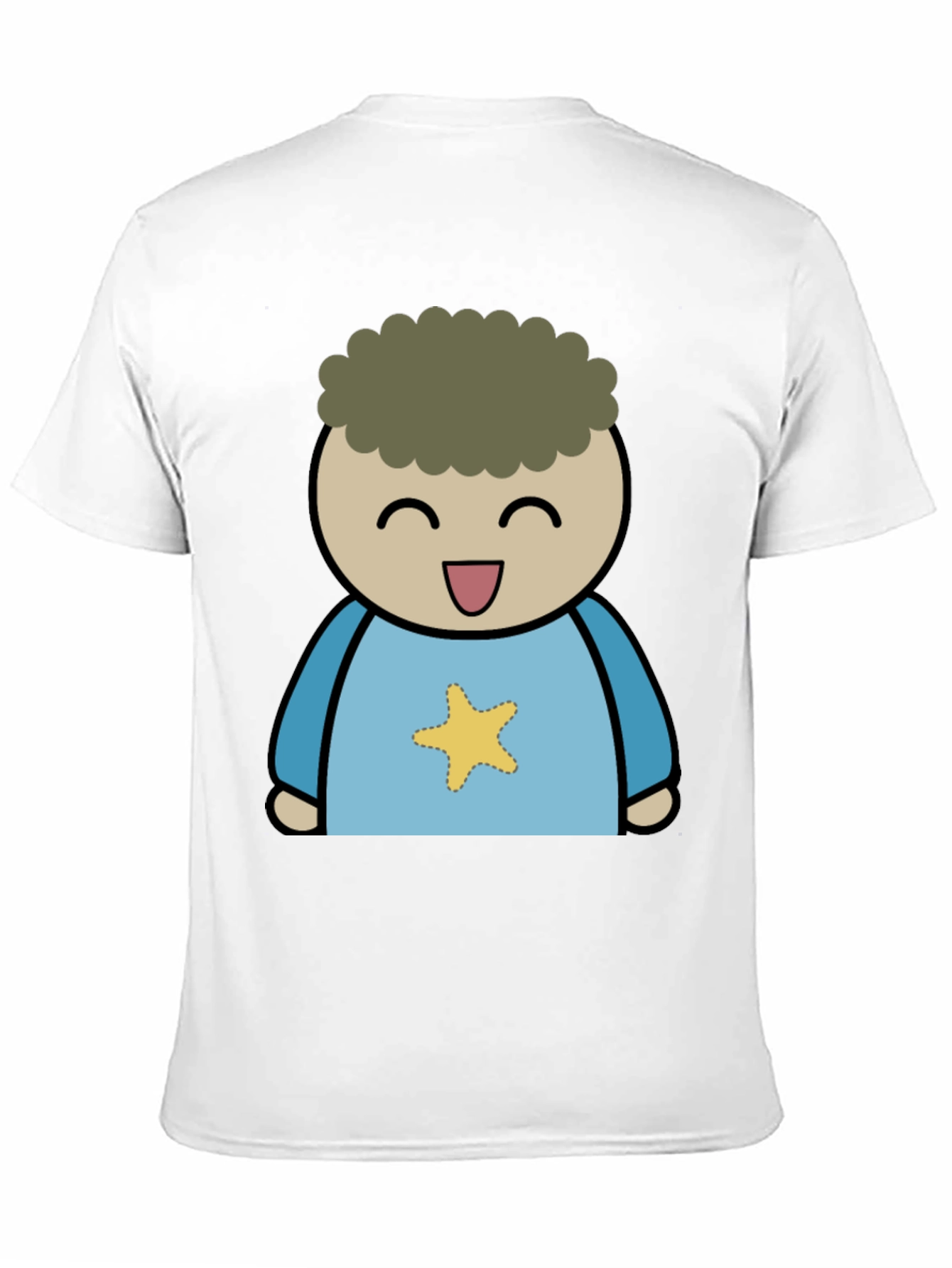 Black Cartoon Star T-Shirt view 11