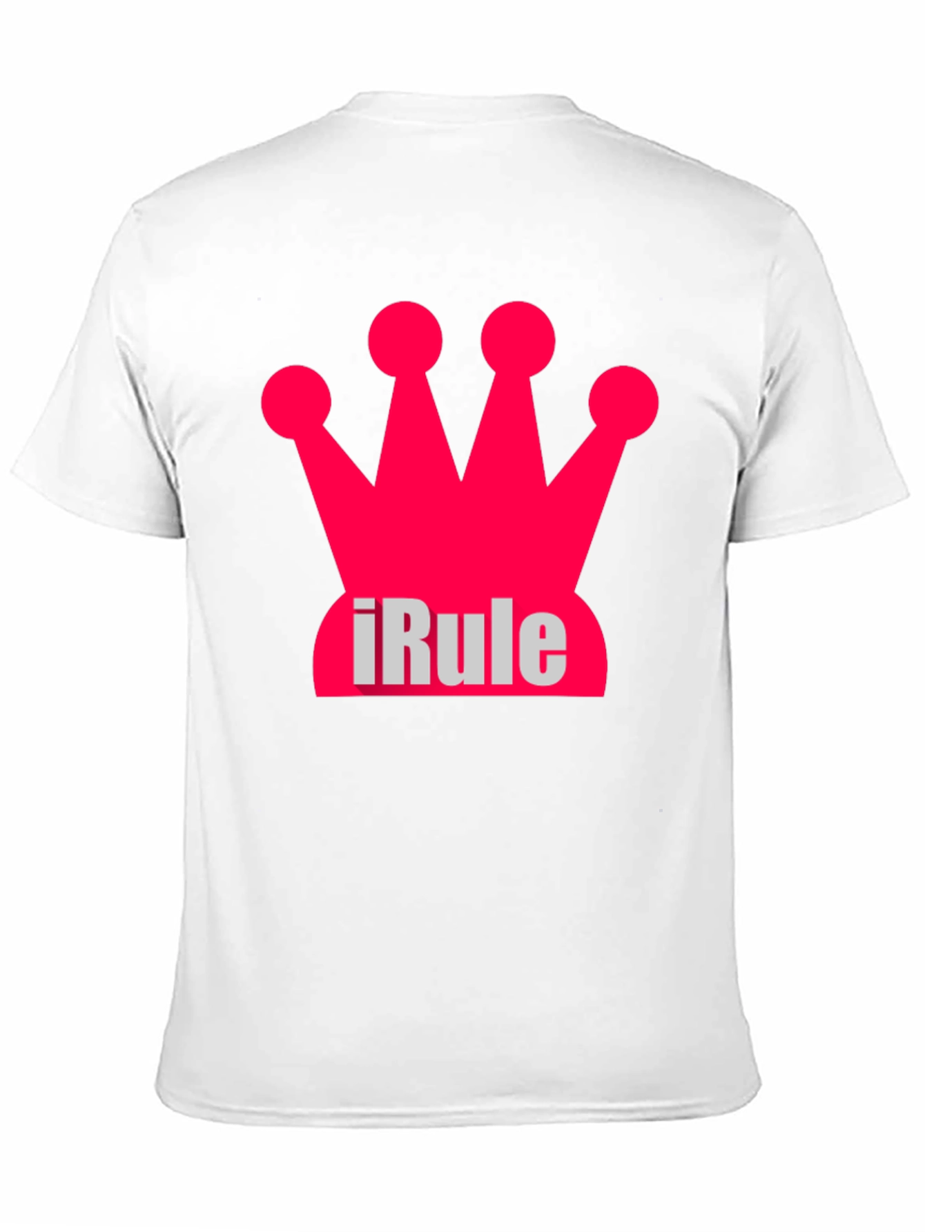 Black iRule Crown Black T-Shirt - Unique Design view 11