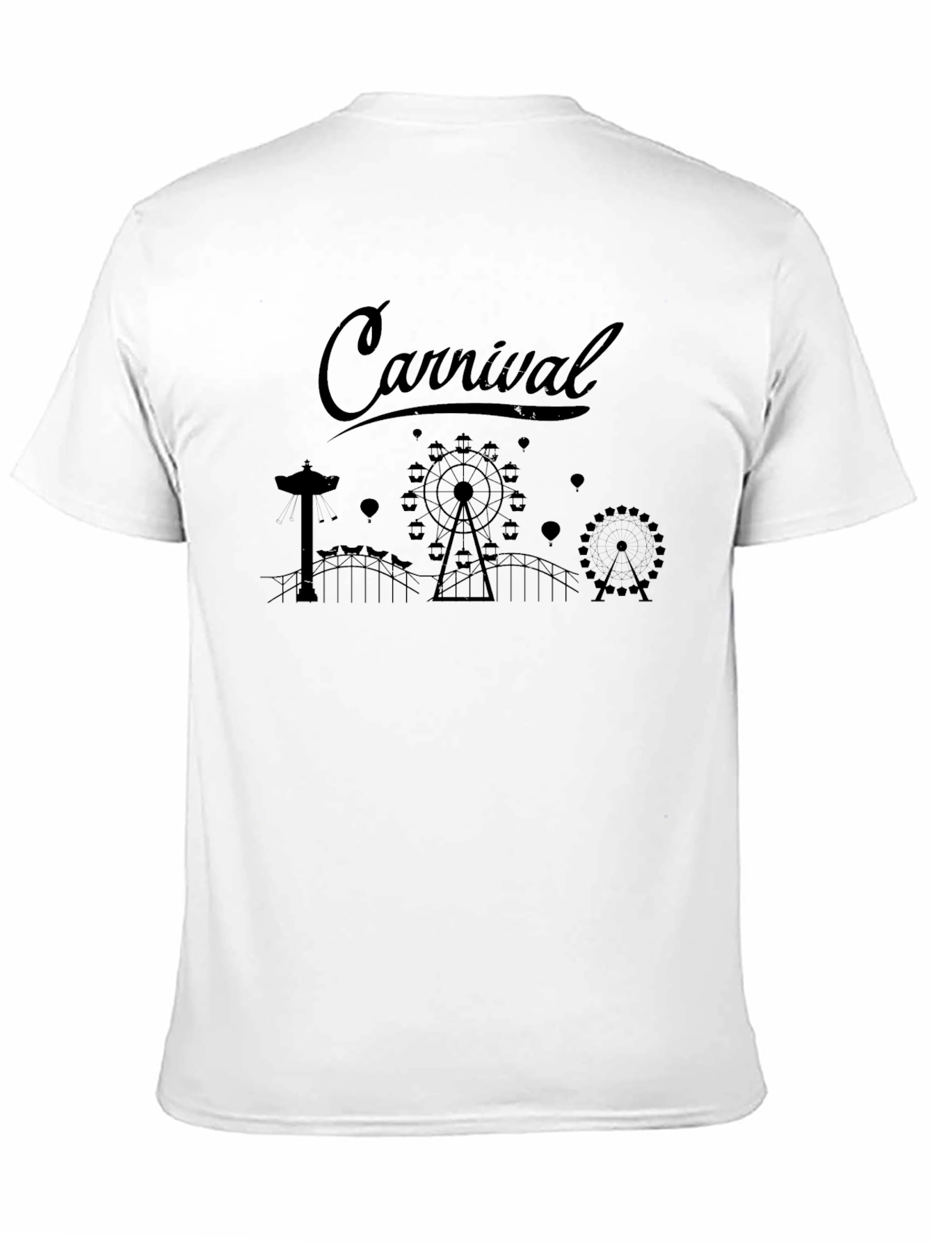 Black Carnival Ride Black T-Shirt view 11