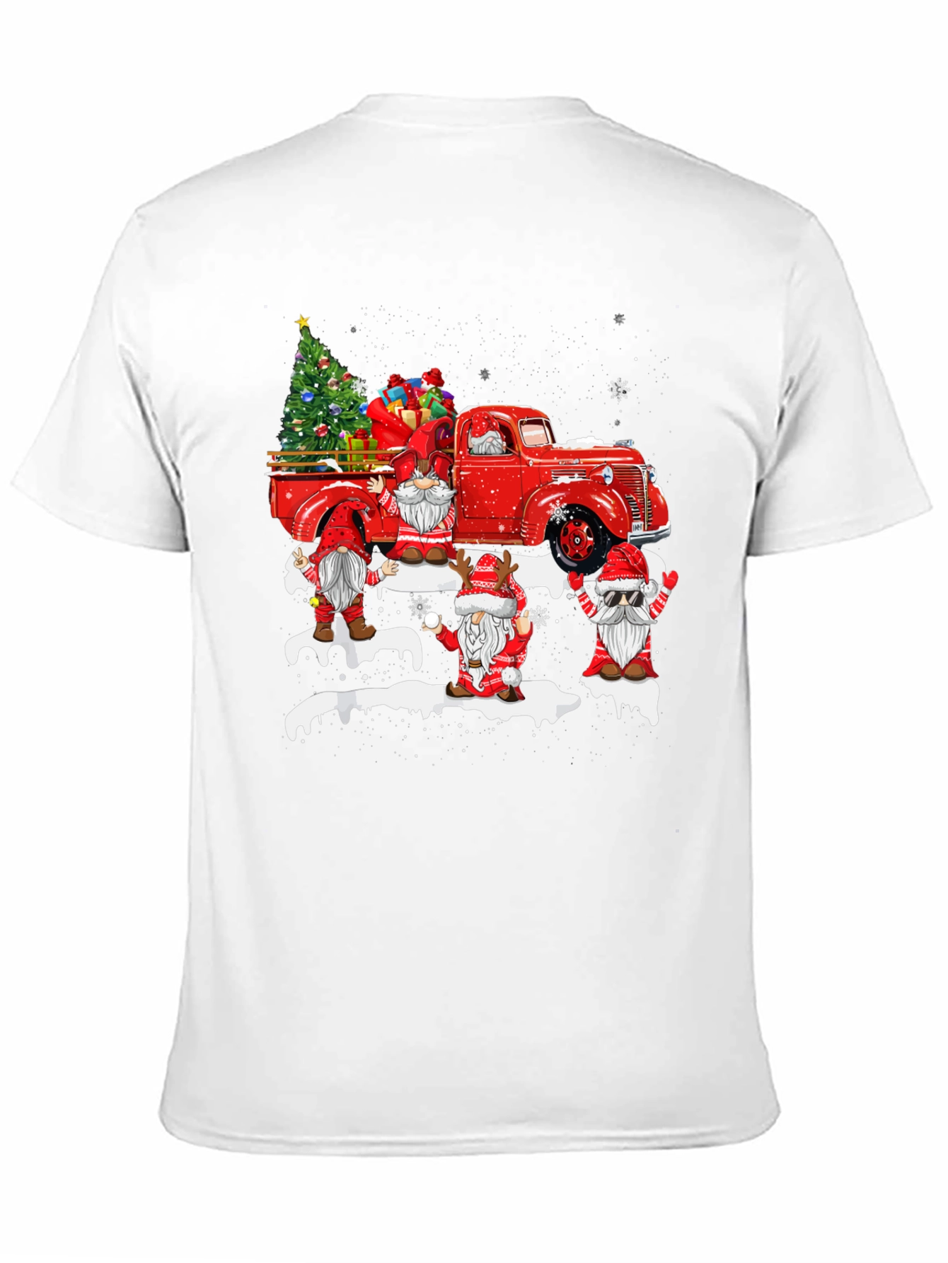 Christmas Gnome Truck T-Shirt - 11