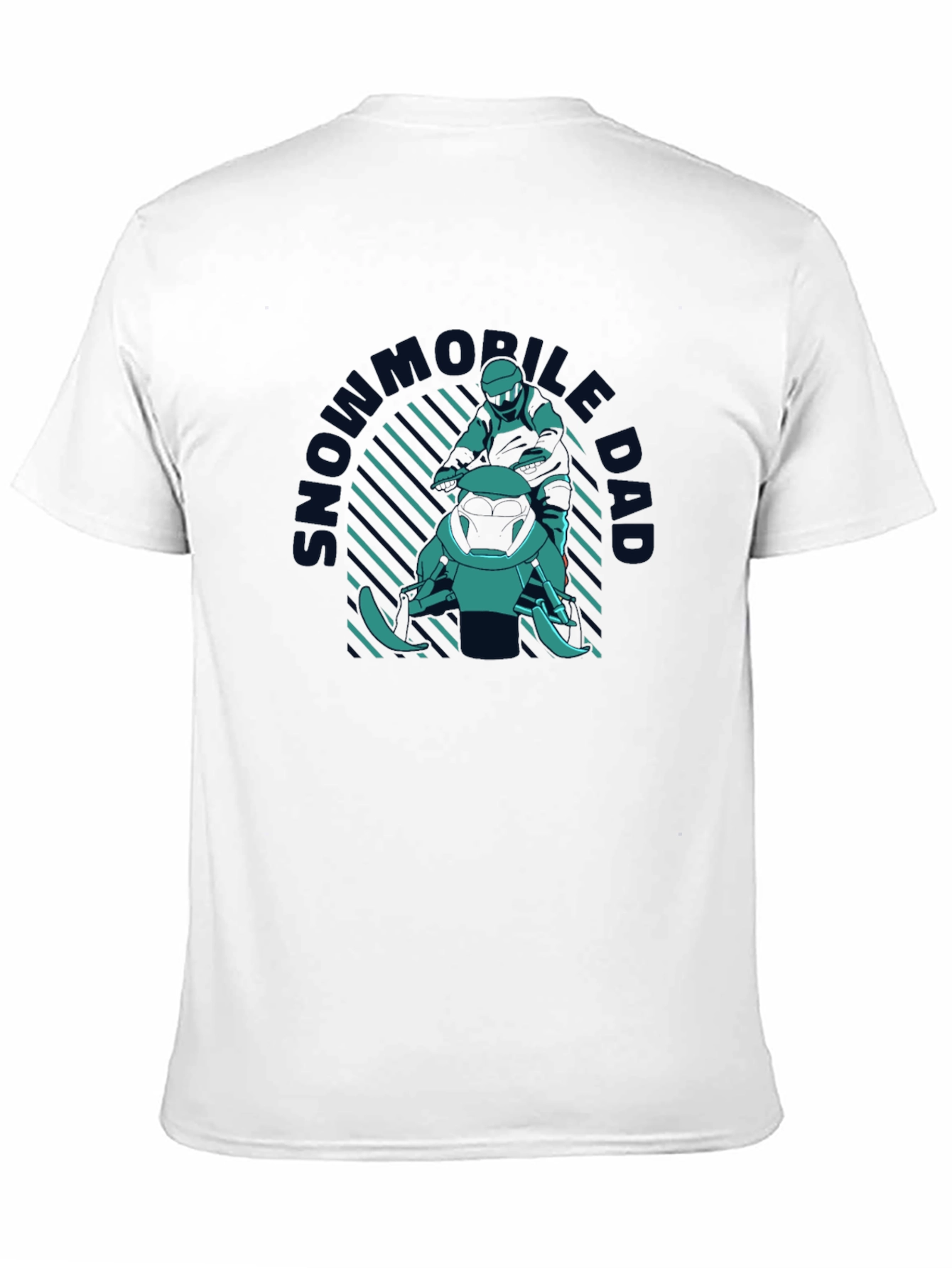 Black Snowmobile Dad Tee - Ride in Style view 11