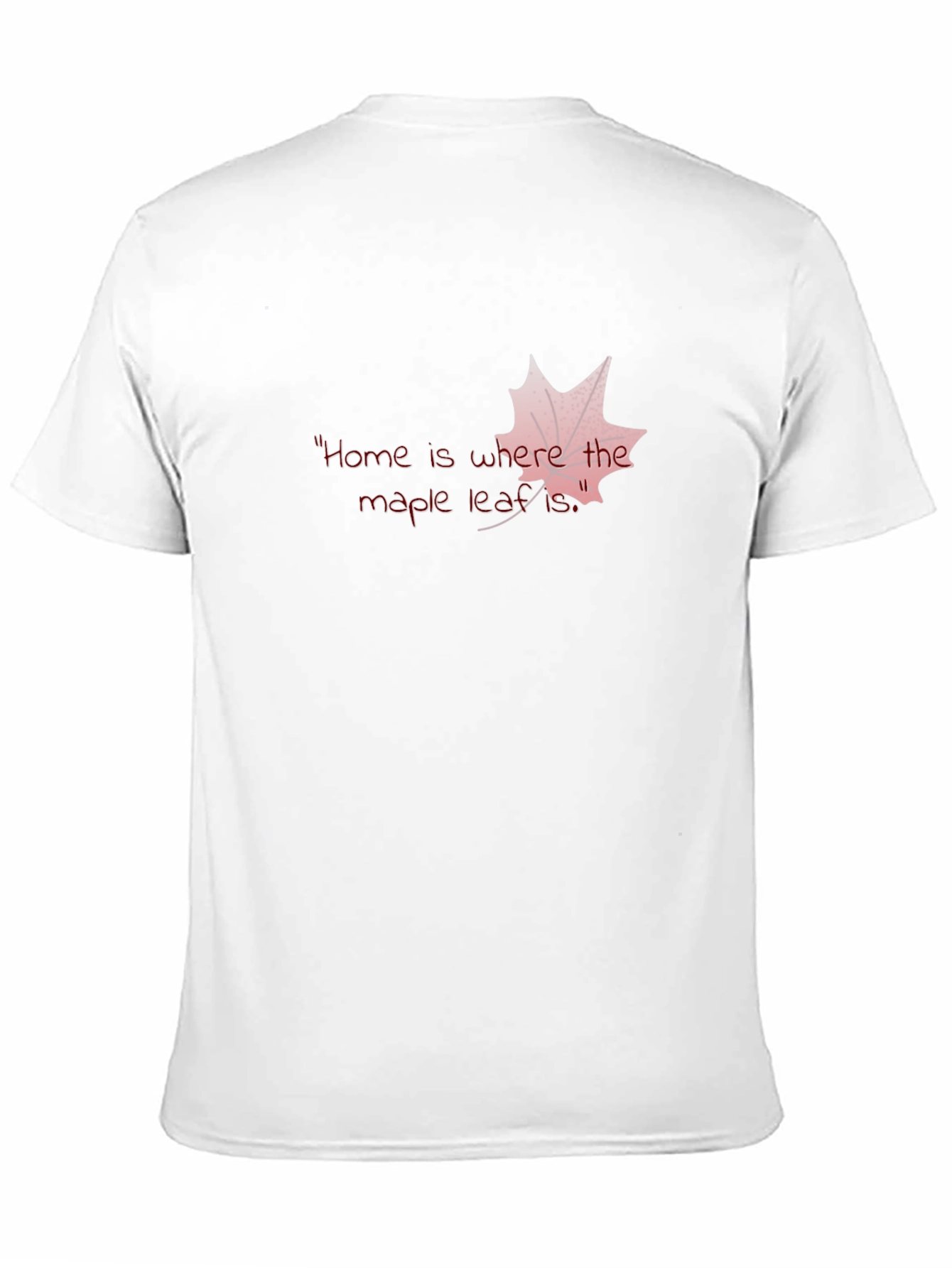 Black Home is Where the Maple Leaf Is T-Shirt view 11