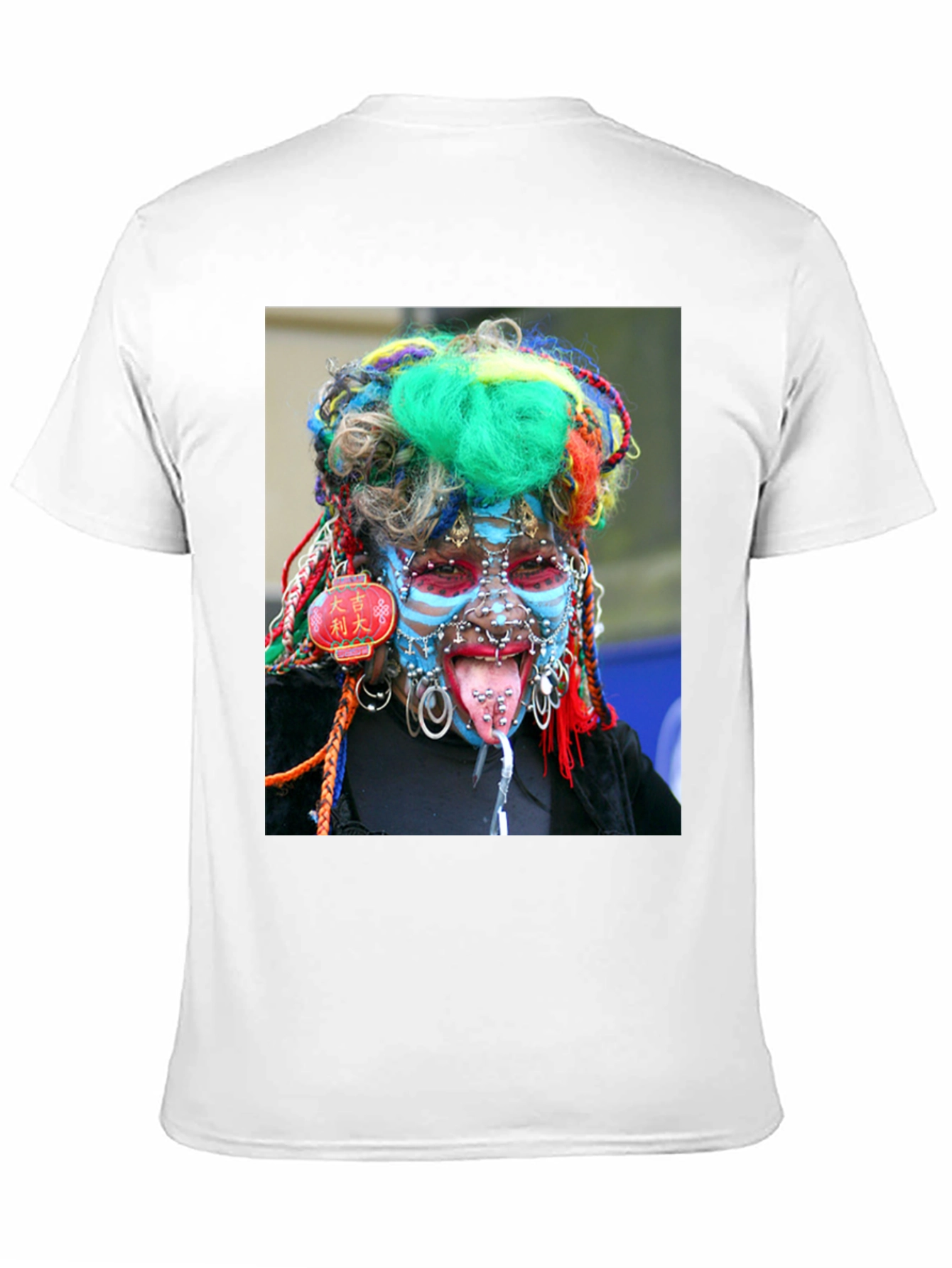 Black Unique Body Art Graphic Tee view 11