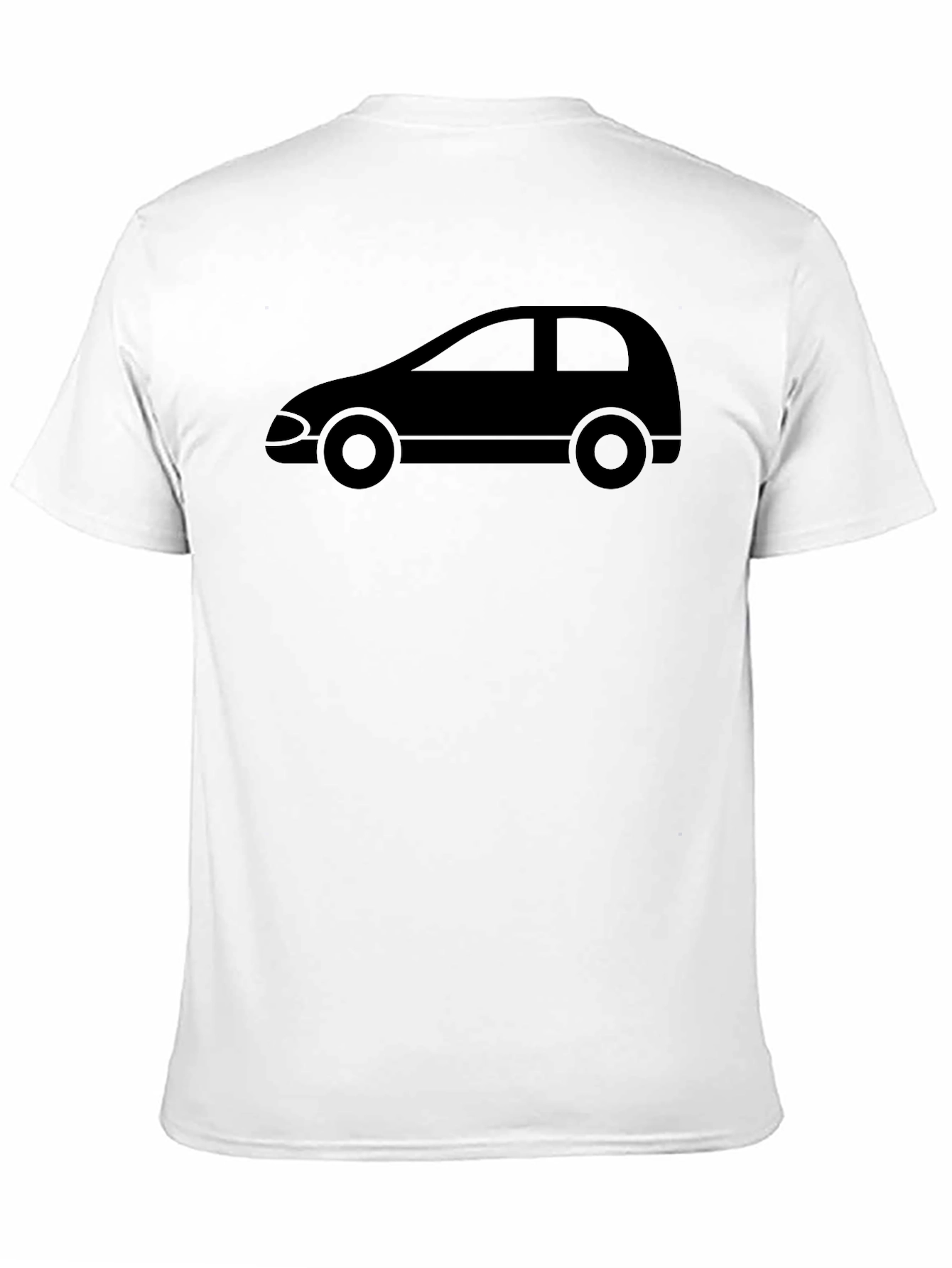 Black Car Silhouette Black T-Shirt view 11