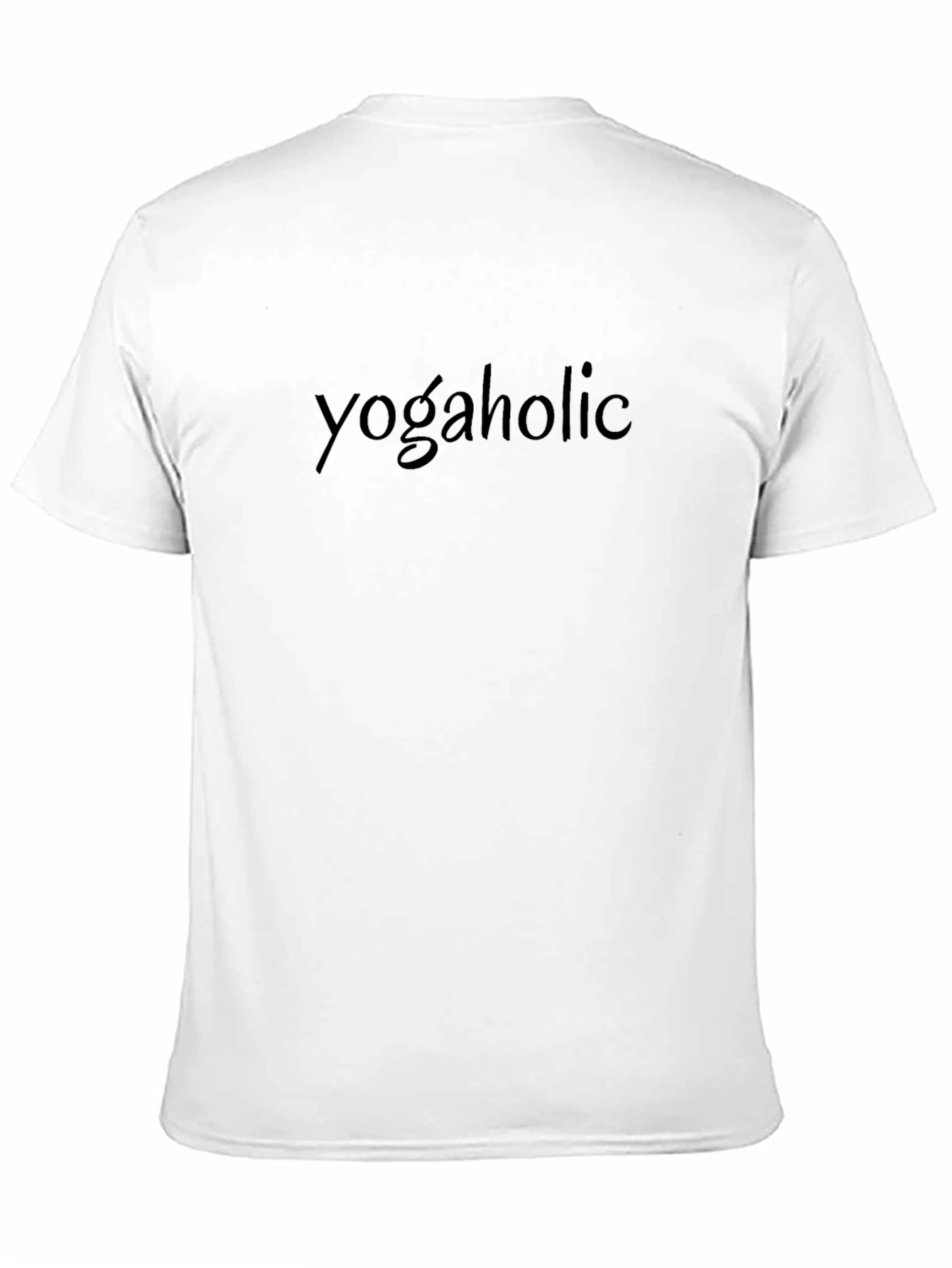 Black Yogaholic Black T-Shirt - Yoga Enthusiast Apparel view 11