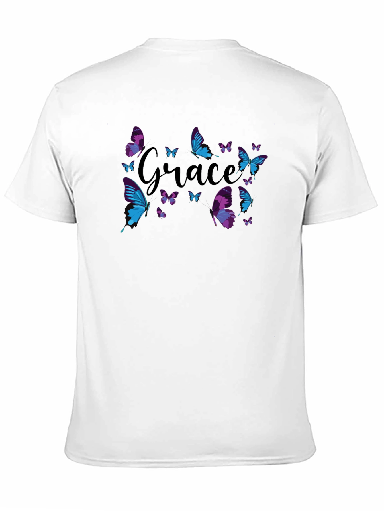Black Grace Butterfly Graphic Black T-Shirt view 11