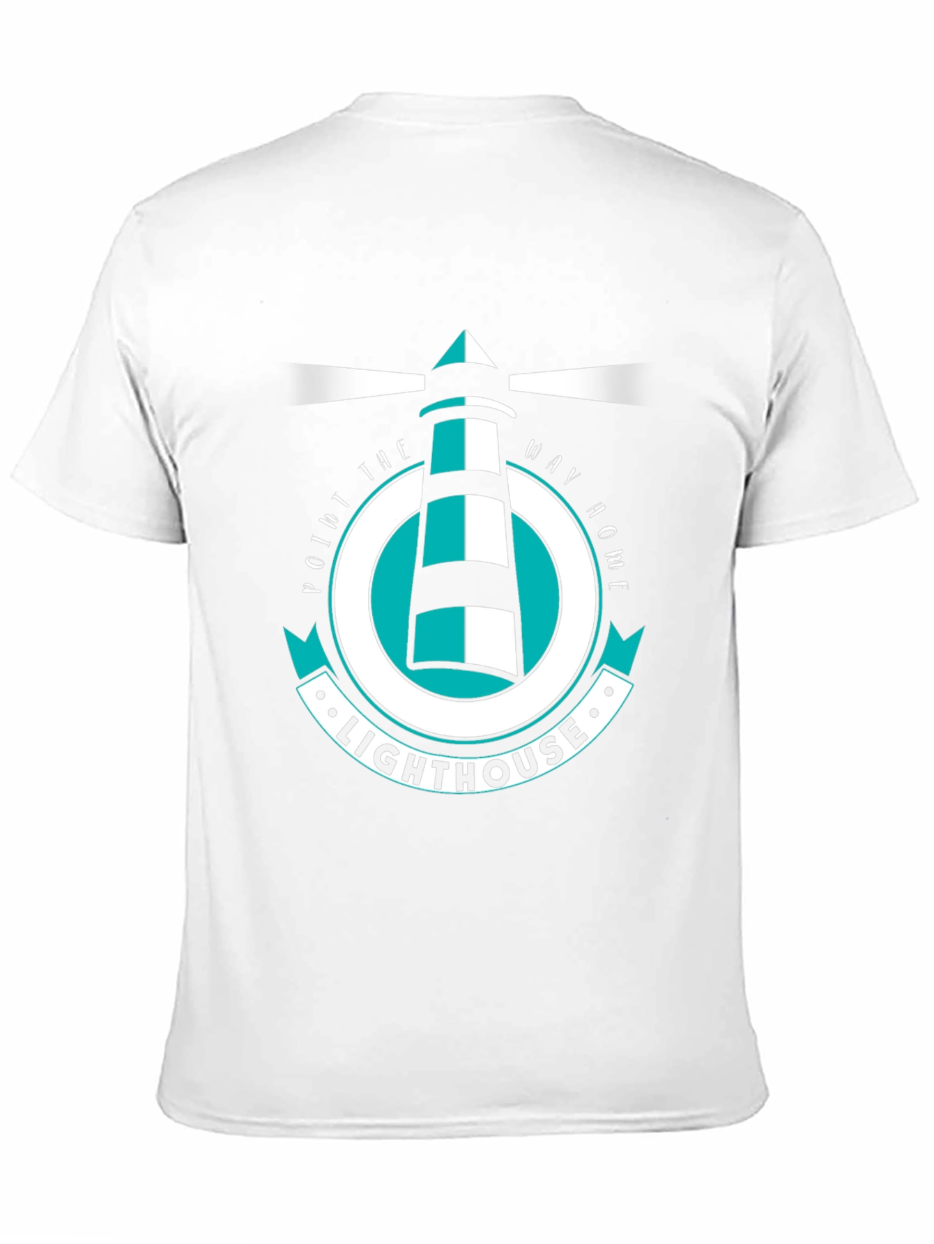 Black Lighthouse Graphic Tee - Point the Way Home T-Shirt view 11