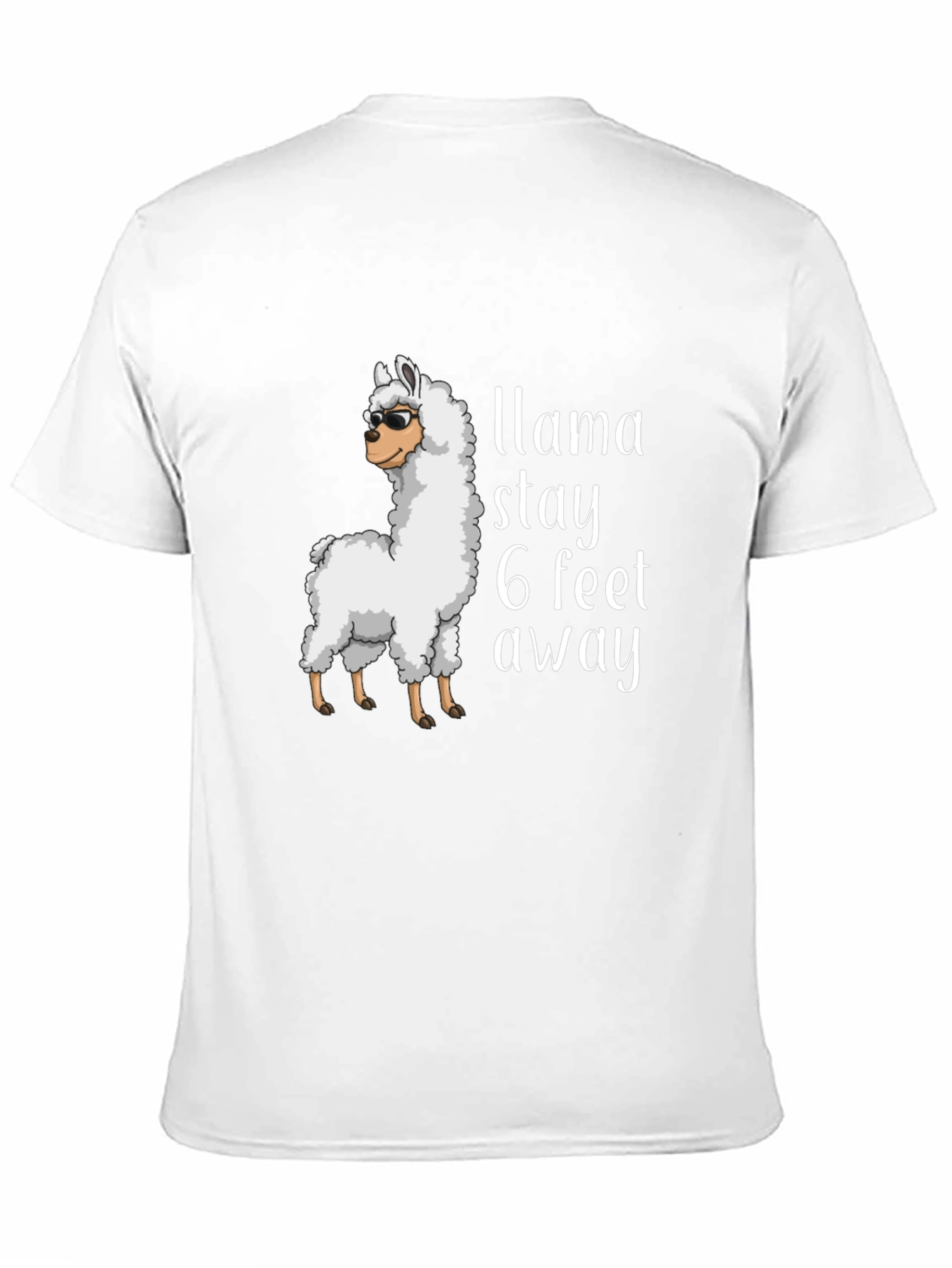 Black Llama Stay Away Graphic Tee - Black T-Shirt view 11