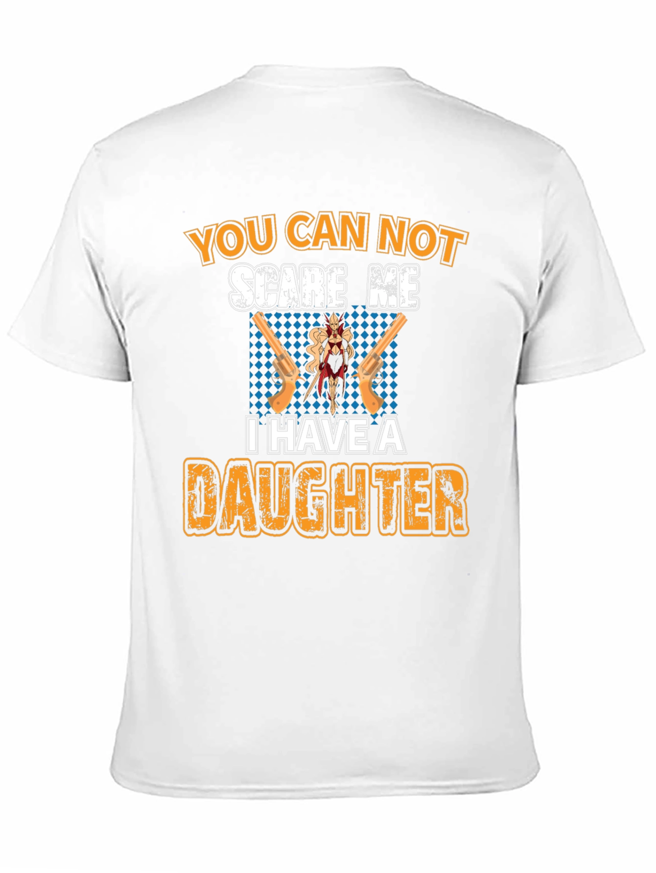Black You Can Not Scare Me T-Shirt - Dad & Daughter  view 11