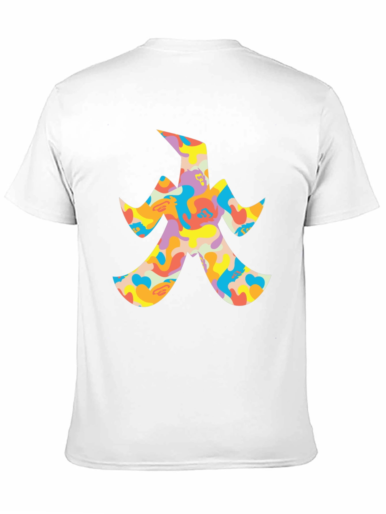 Black Abstract Graphic Print Black T-Shirt view 11