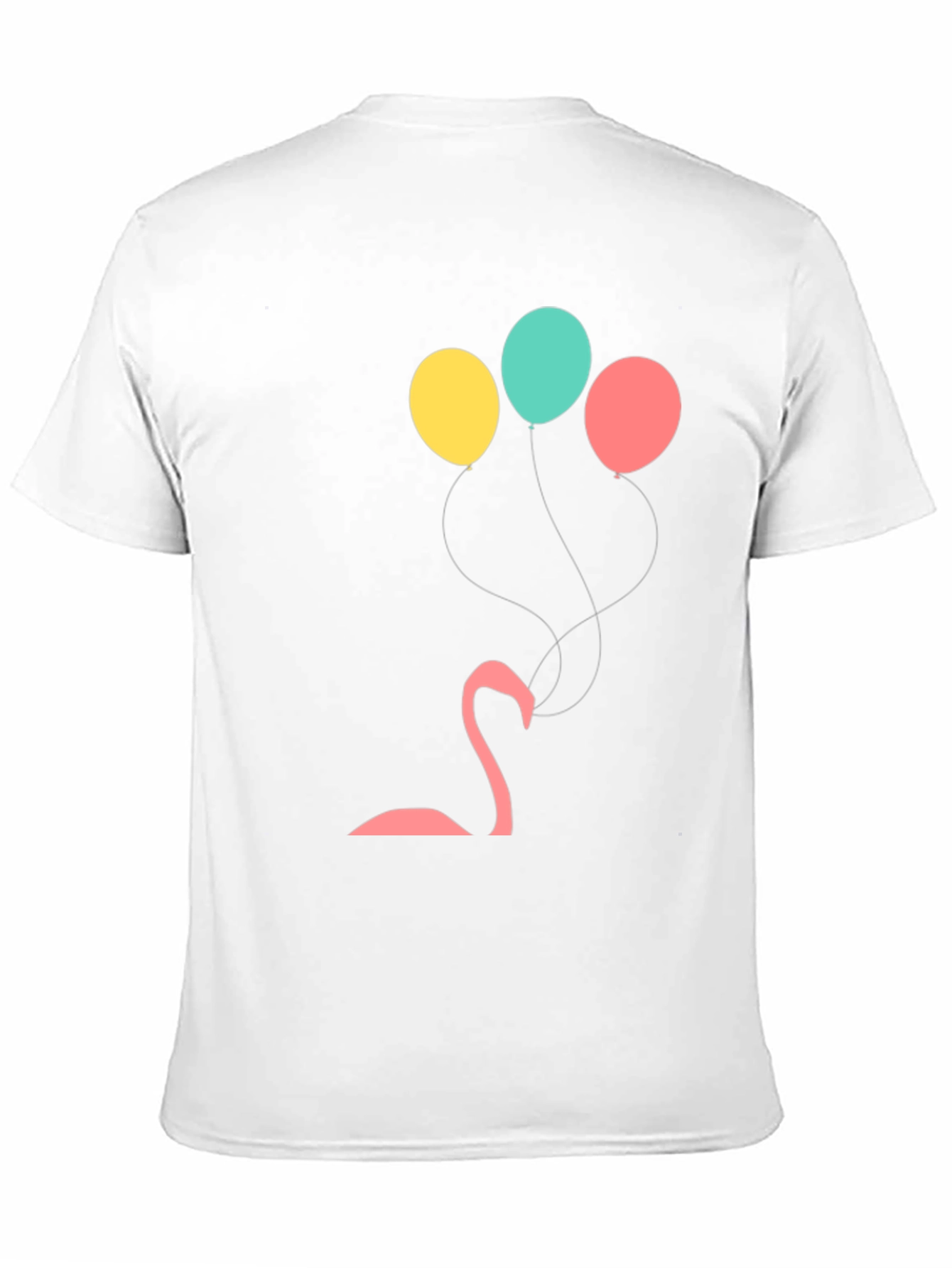 Black Black Flamingo Balloon Graphic Tee view 11