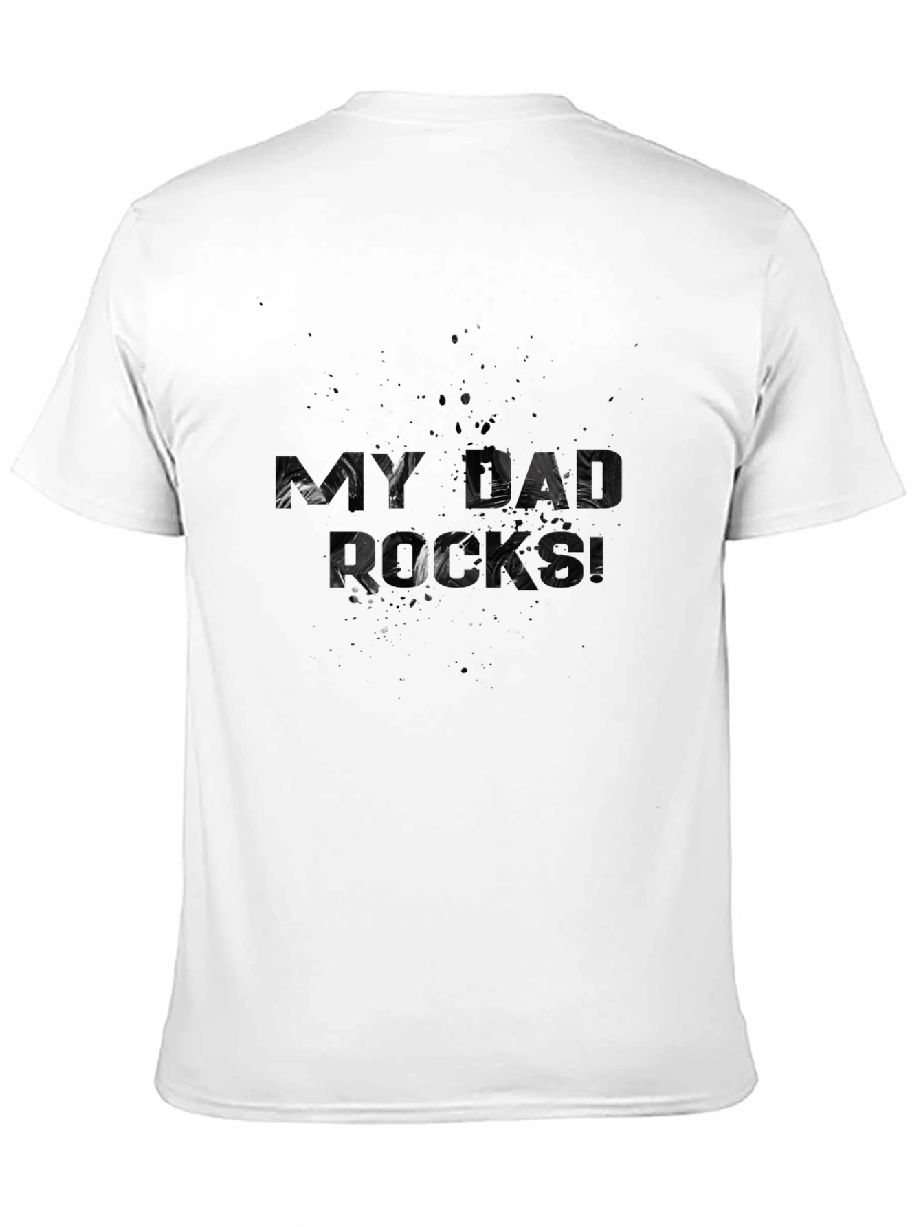 Black Men's Black 'My Dad Rocks' Graphic Tee view 11