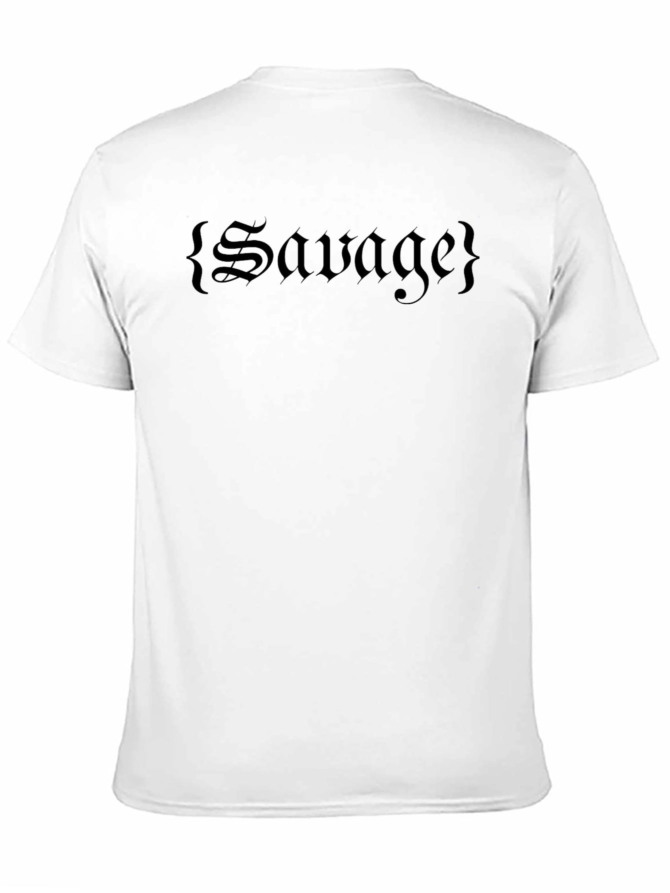 Black Savage Graphic Print Black T-Shirt view 11