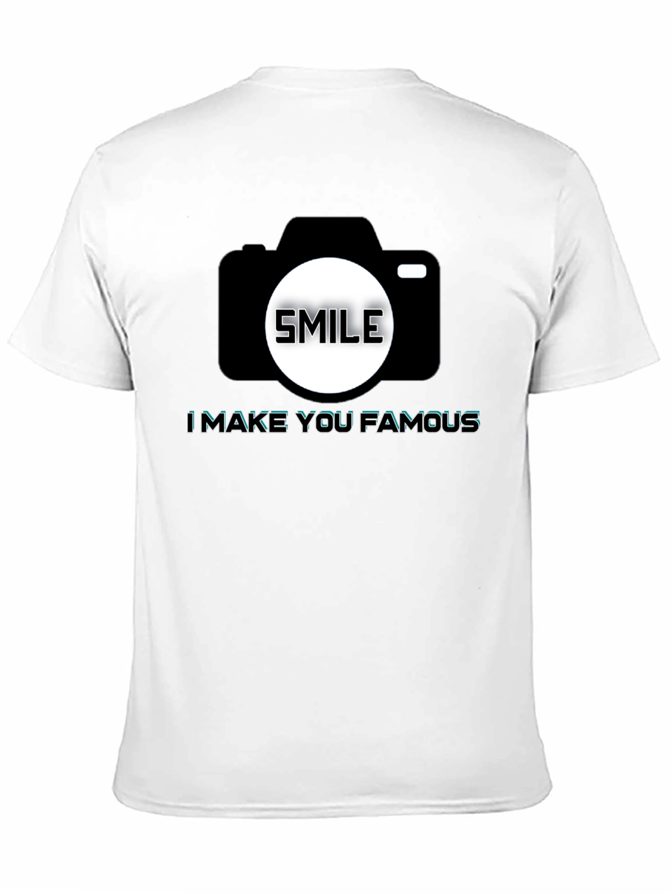 Black Smile Camera T-Shirt - Make You Famous view 11