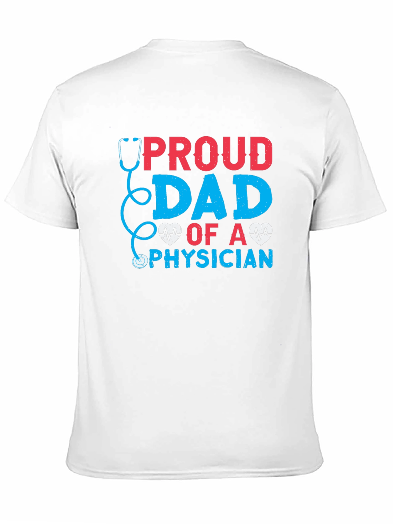 Black Proud Dad of a Physician T-Shirt view 11