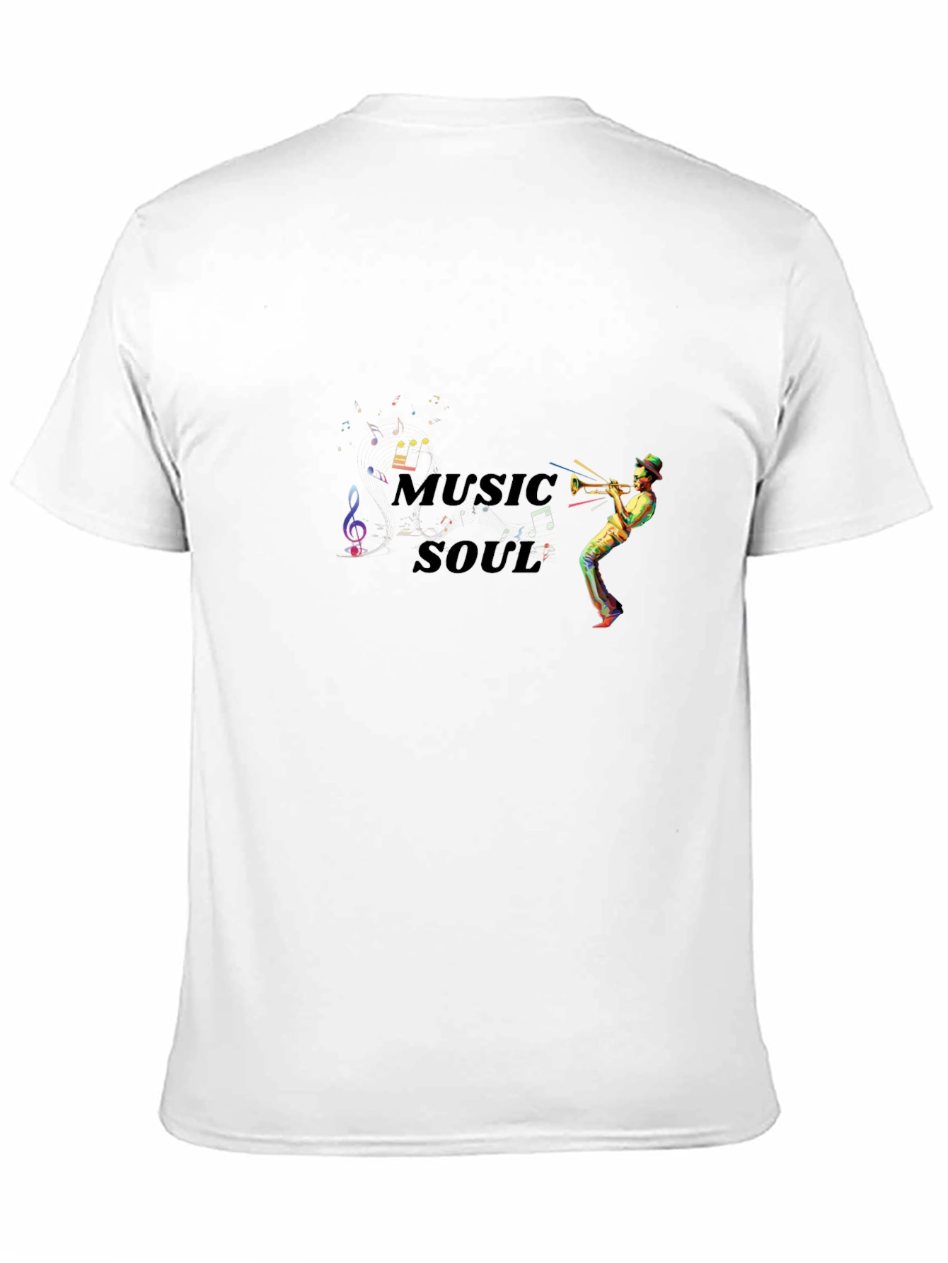 Black Music Soul T-Shirt -  Musical Trumpet Player view 11