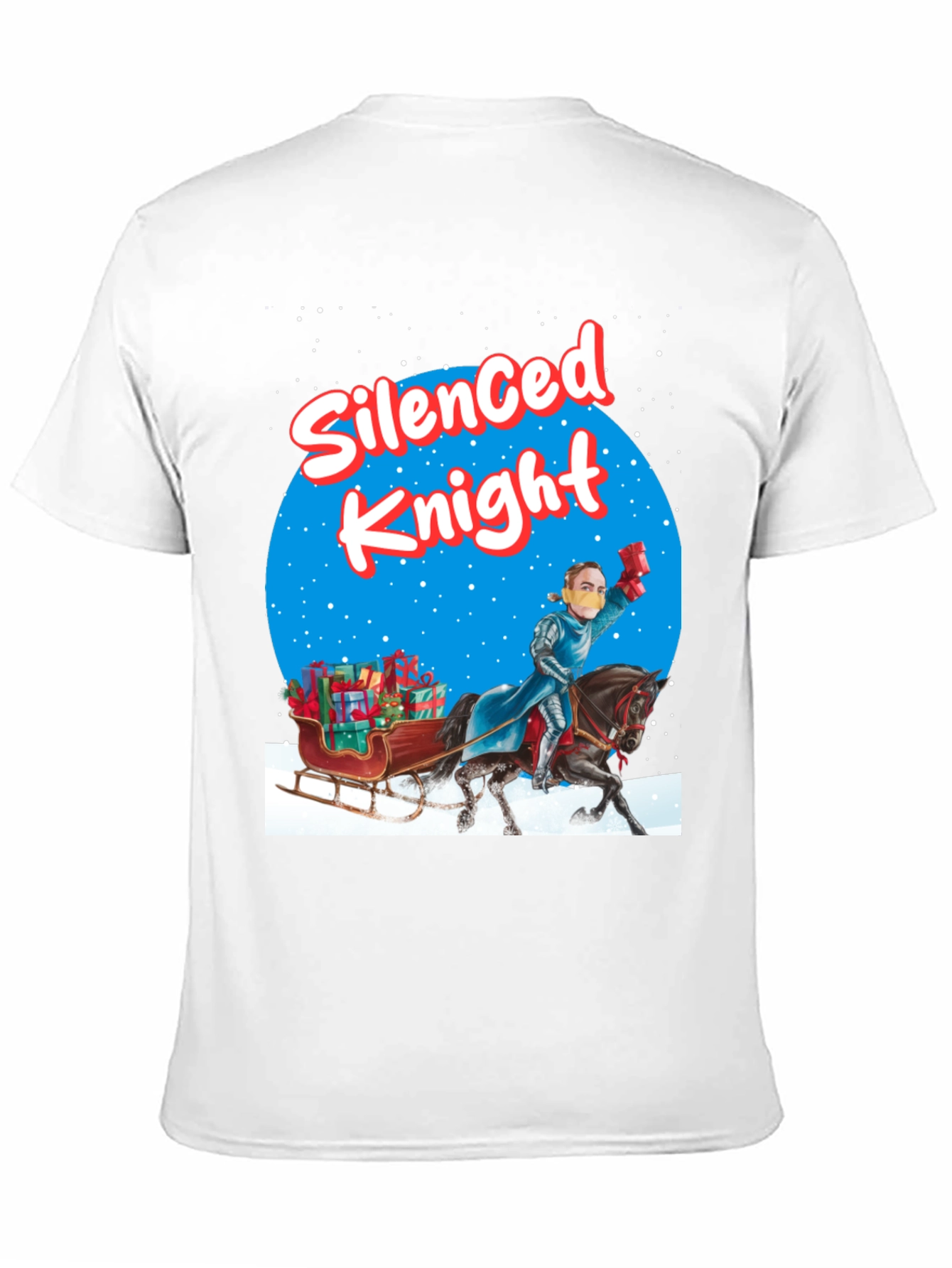Black Silenced Knight Holiday T-Shirt view 11