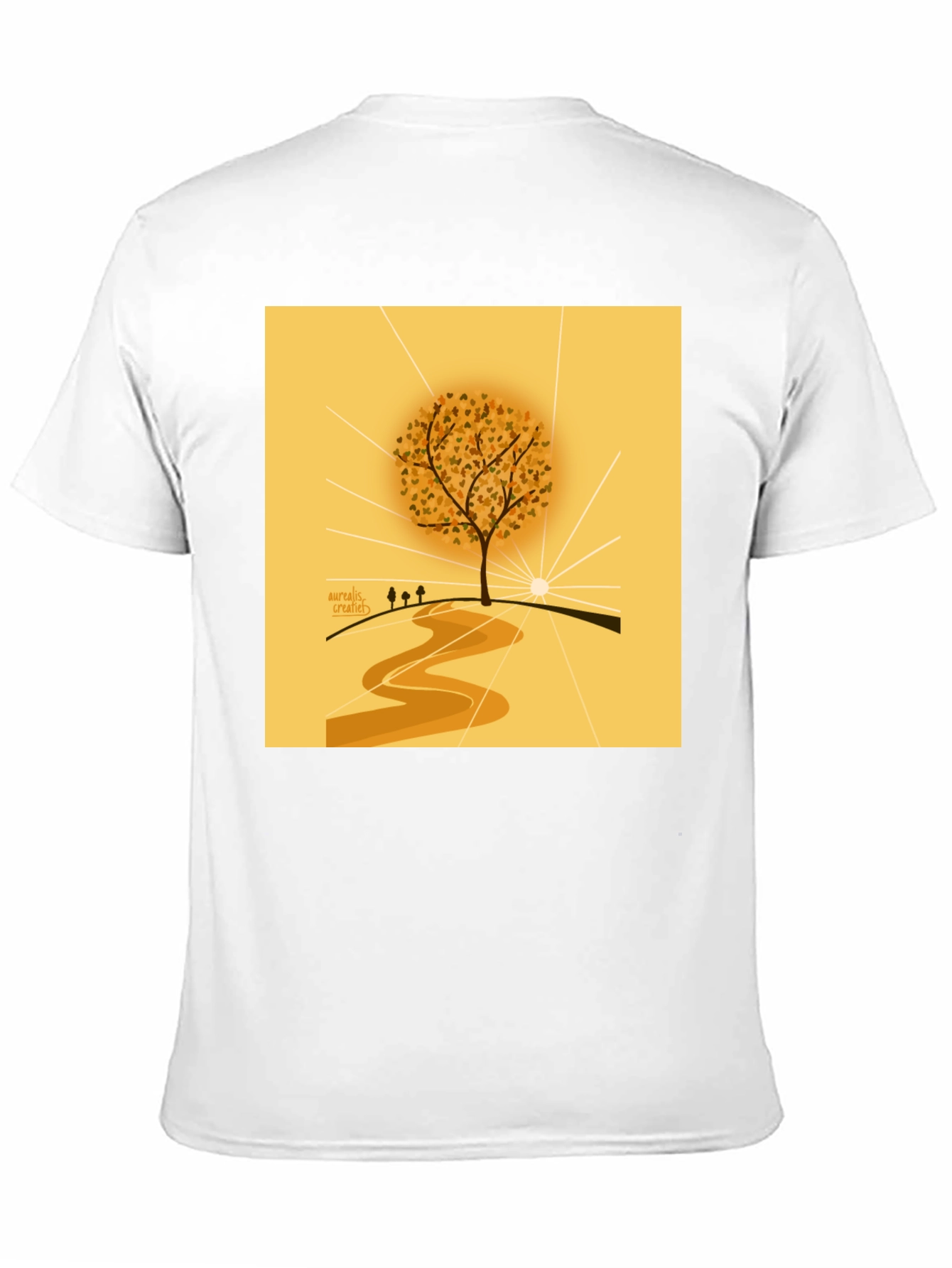 Black Nature Inspired Graphic Tee - Artistic Tree Design view 11
