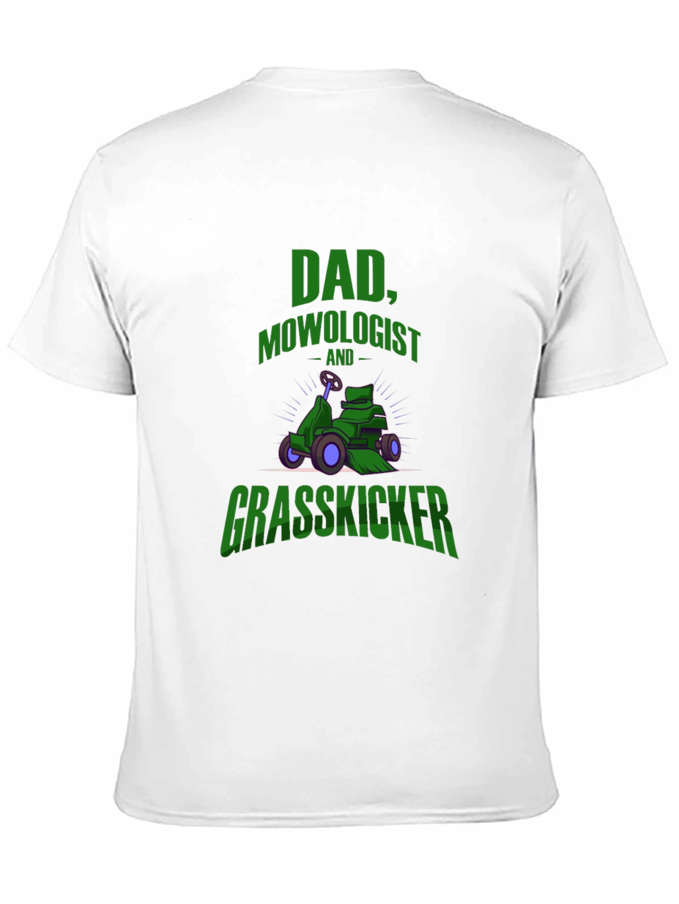 Dad Mowologist Grasskicker Graphic T-Shirt - 11