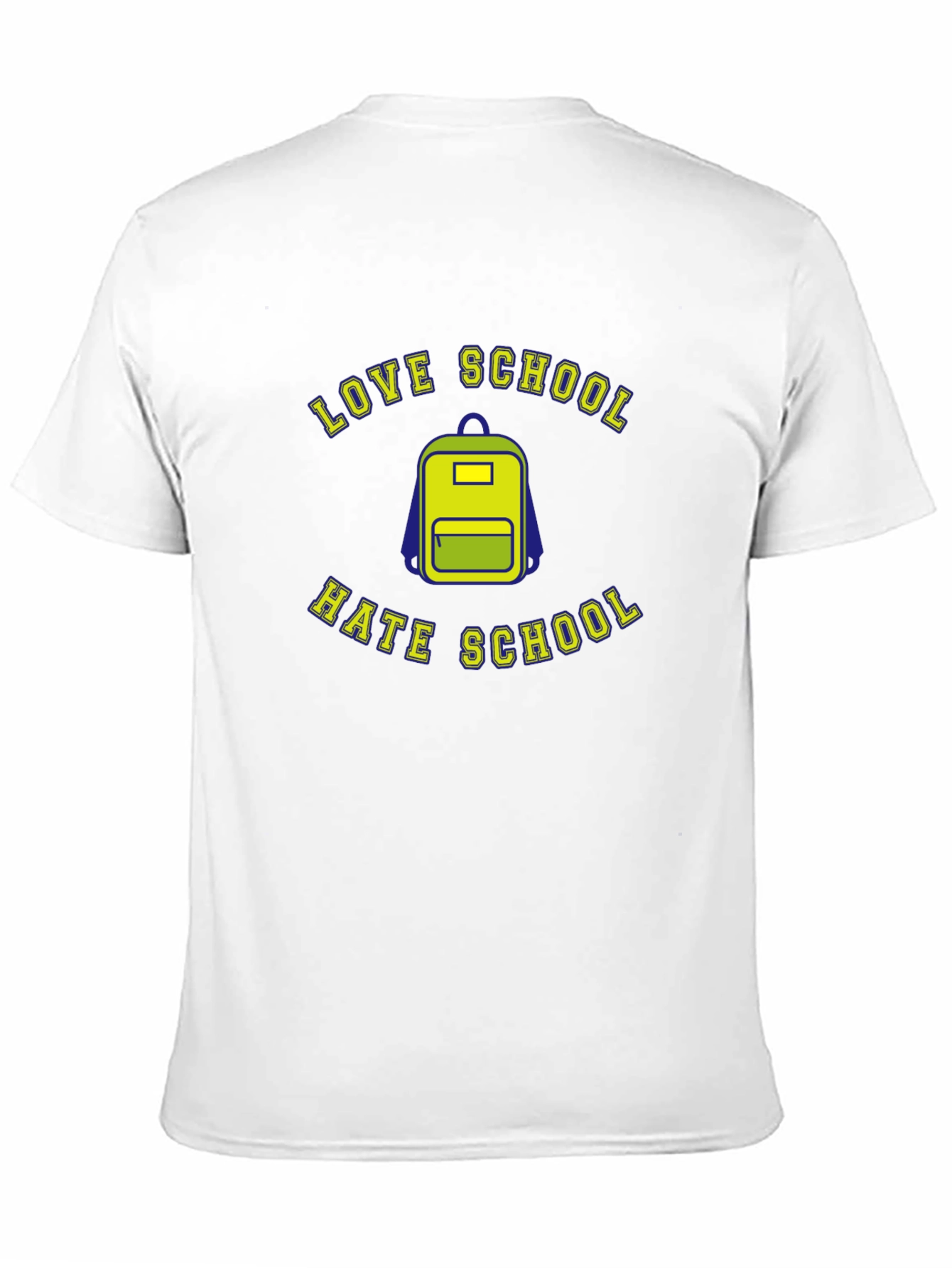 Black Love Hate School Graphic T-Shirt view 11