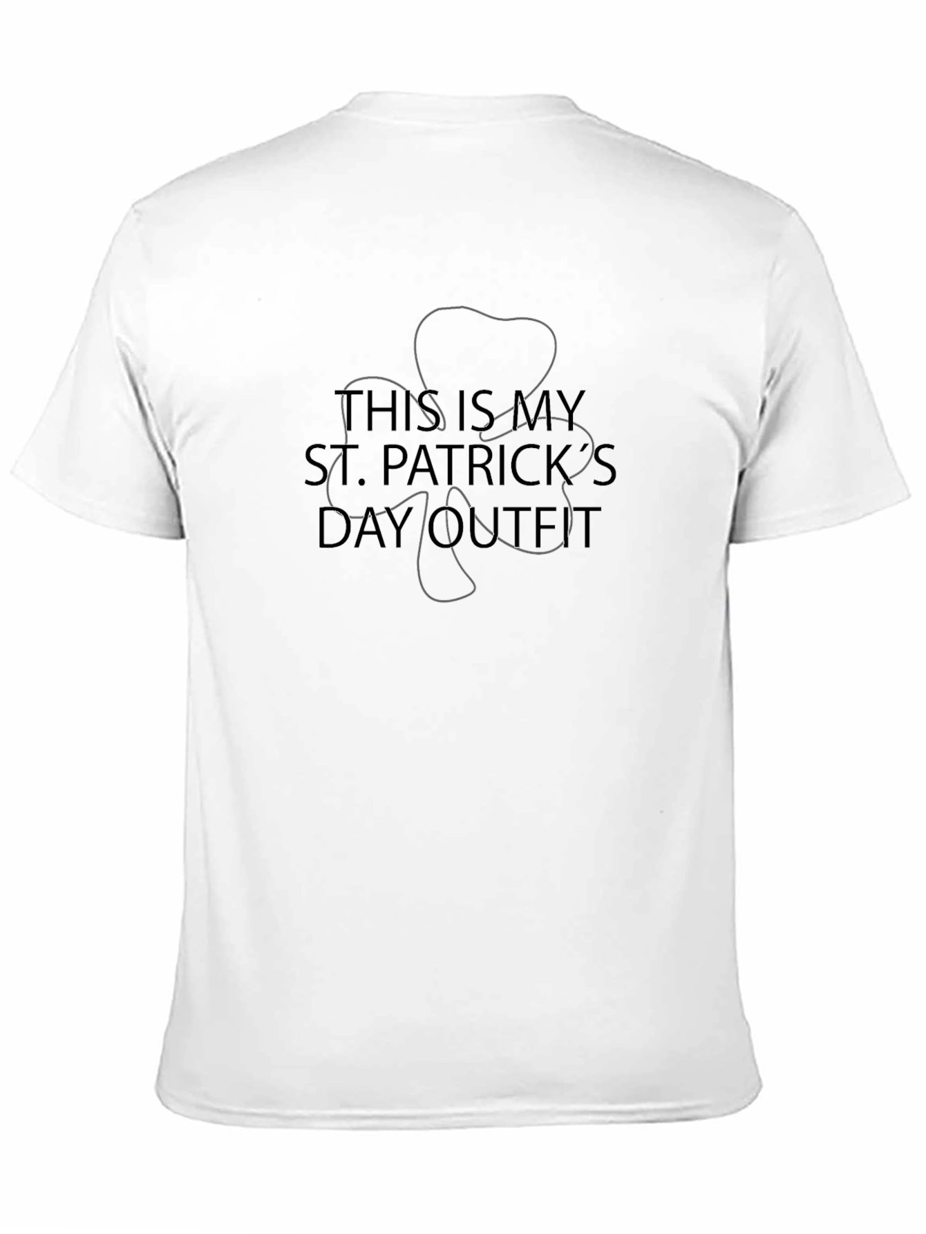 Black St. Patrick's Day Outfit T-Shirt - Black view 11