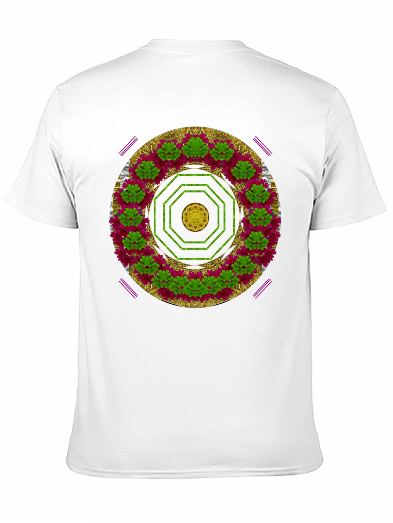 Black Floral Mandala Graphic Tee - Black view 11