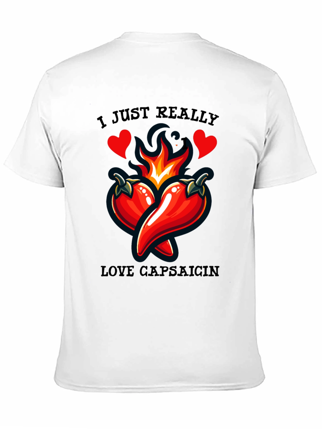 Spicy Love T-Shirt - Capsaicin Heart Design - 11