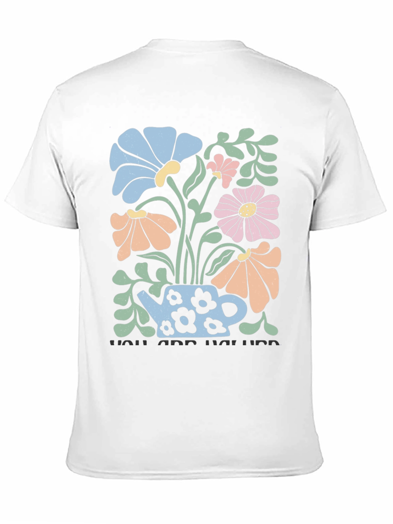 Black Floral Teapot Graphic T-Shirt view 11