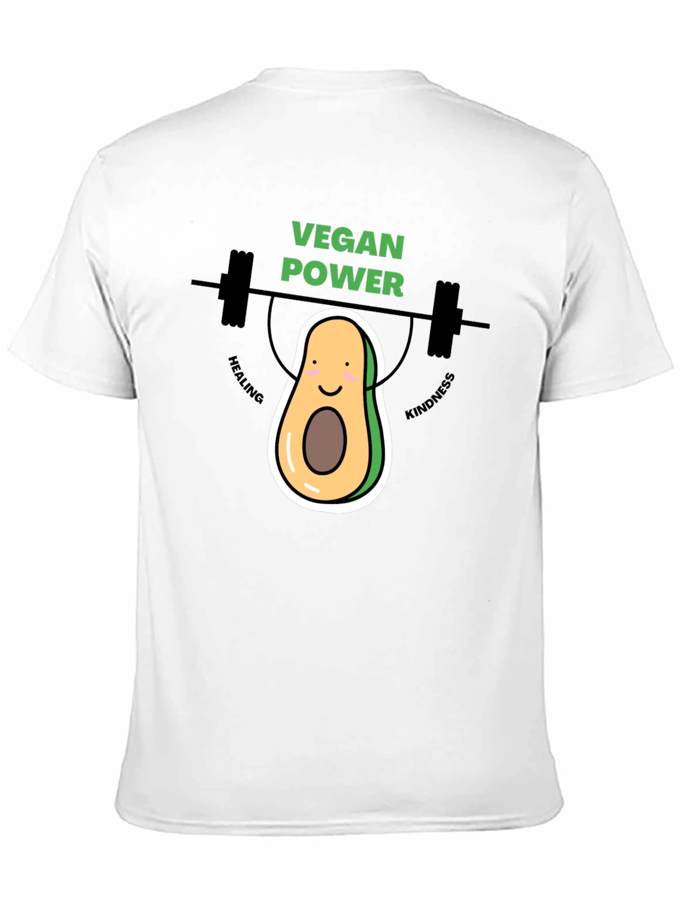 Black Vegan Power Avocado Graphic Tee view 11