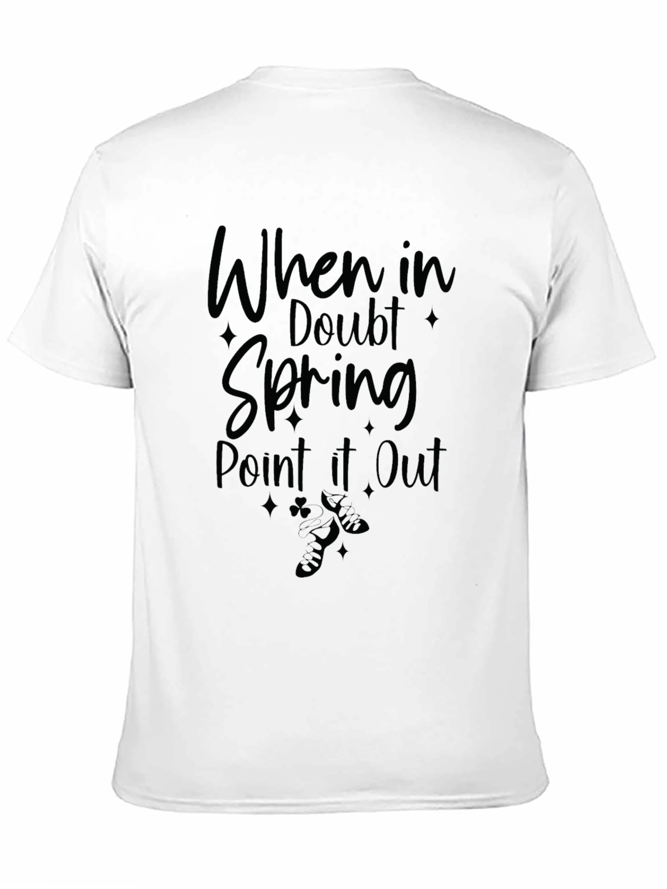 Black When In Doubt Spring Point It Out Black T-Shirt view 11