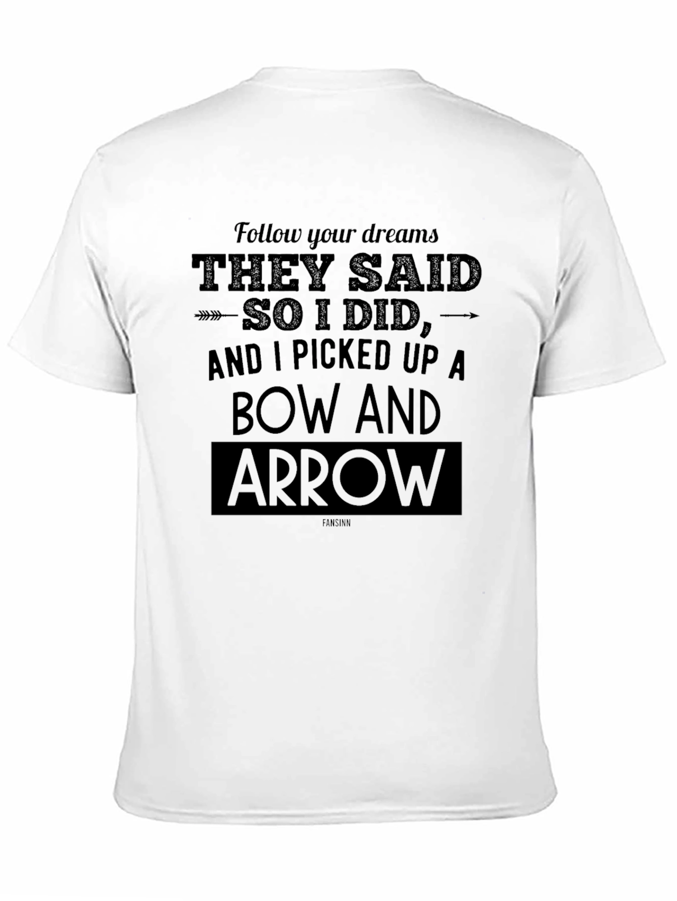 Black Follow Your Dreams Bow and Arrow T-Shirt view 11