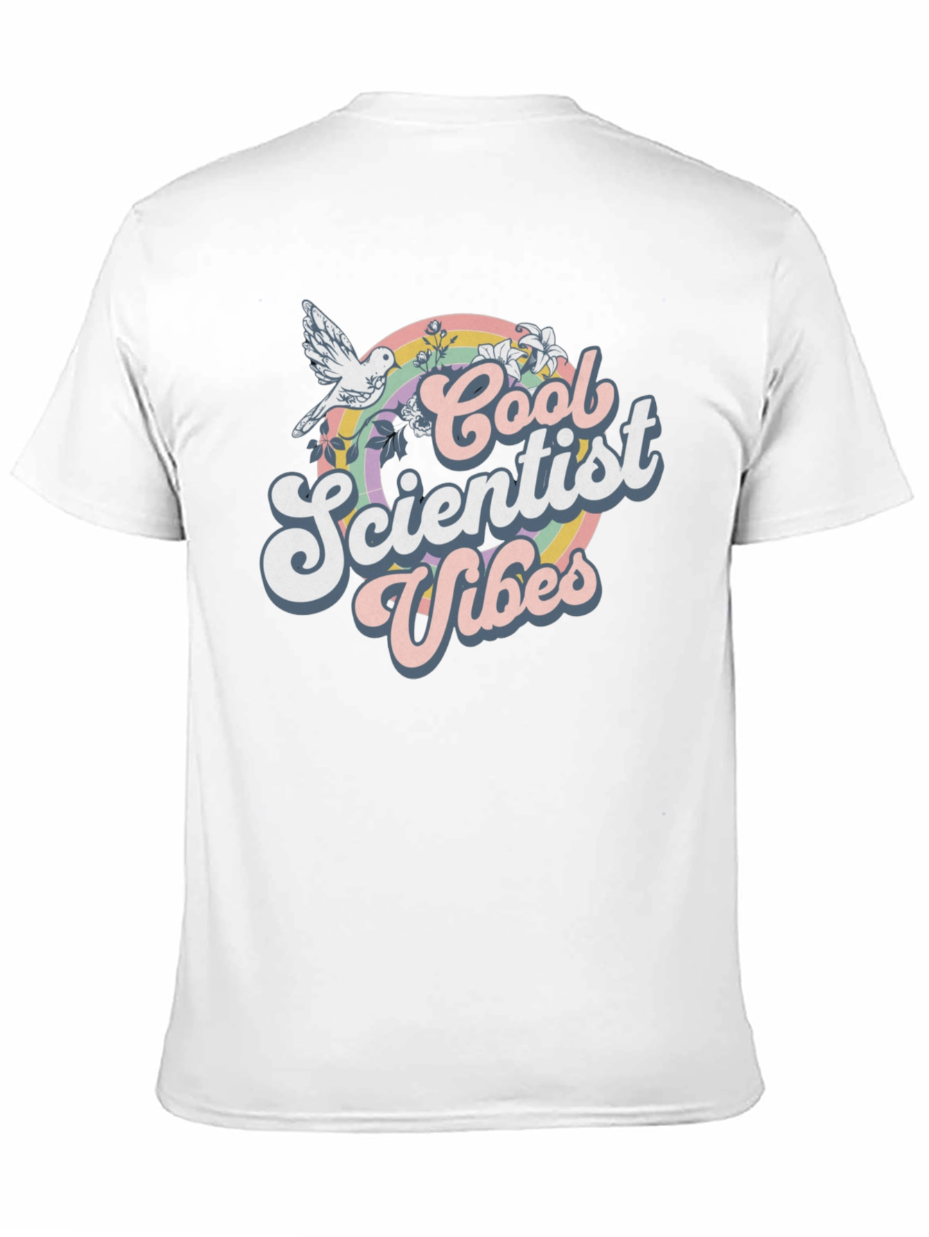 Black Cool Scientist Vibes Graphic T-Shirt view 11