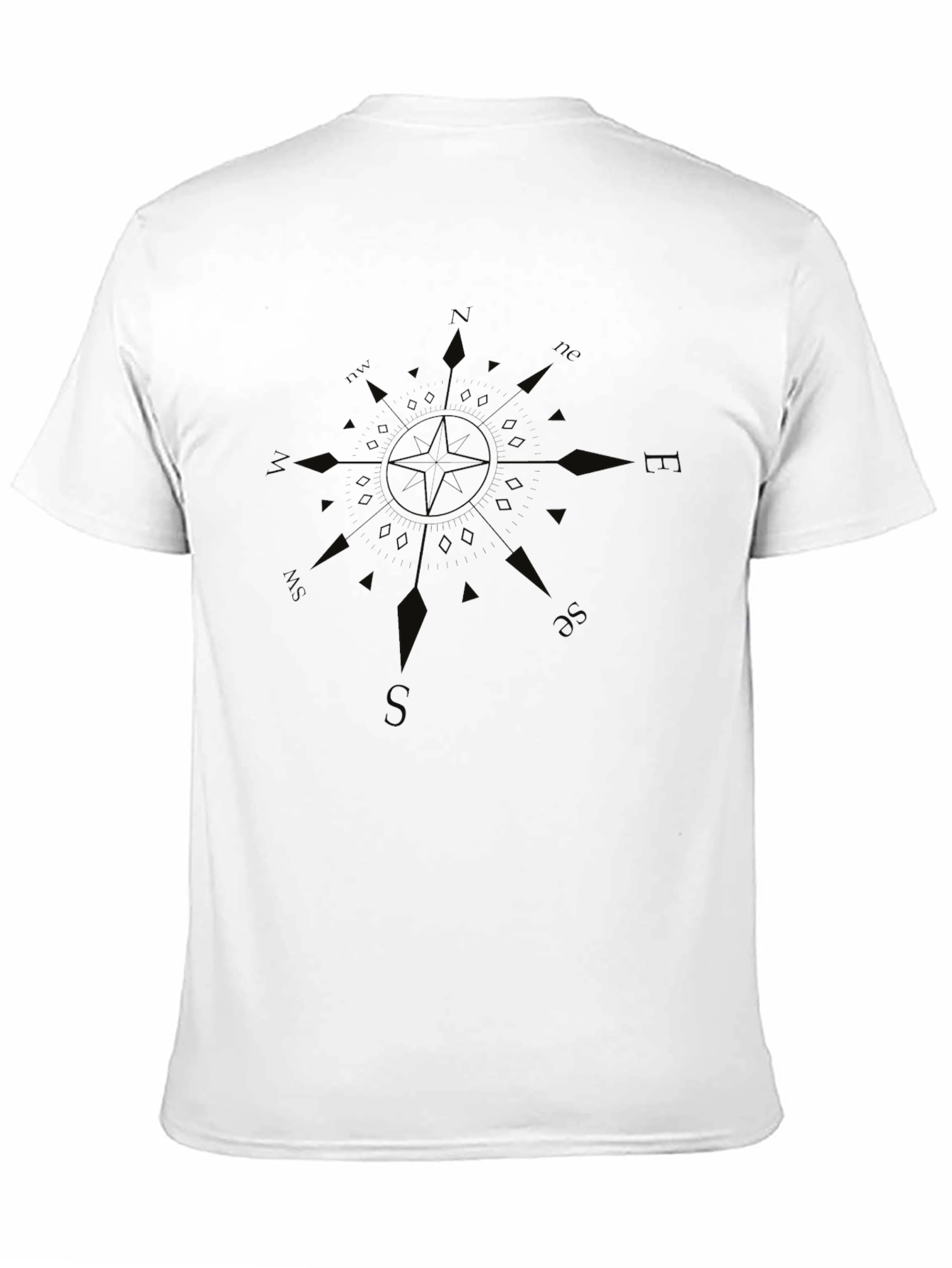 Black Compass Graphic Black T-Shirt view 11