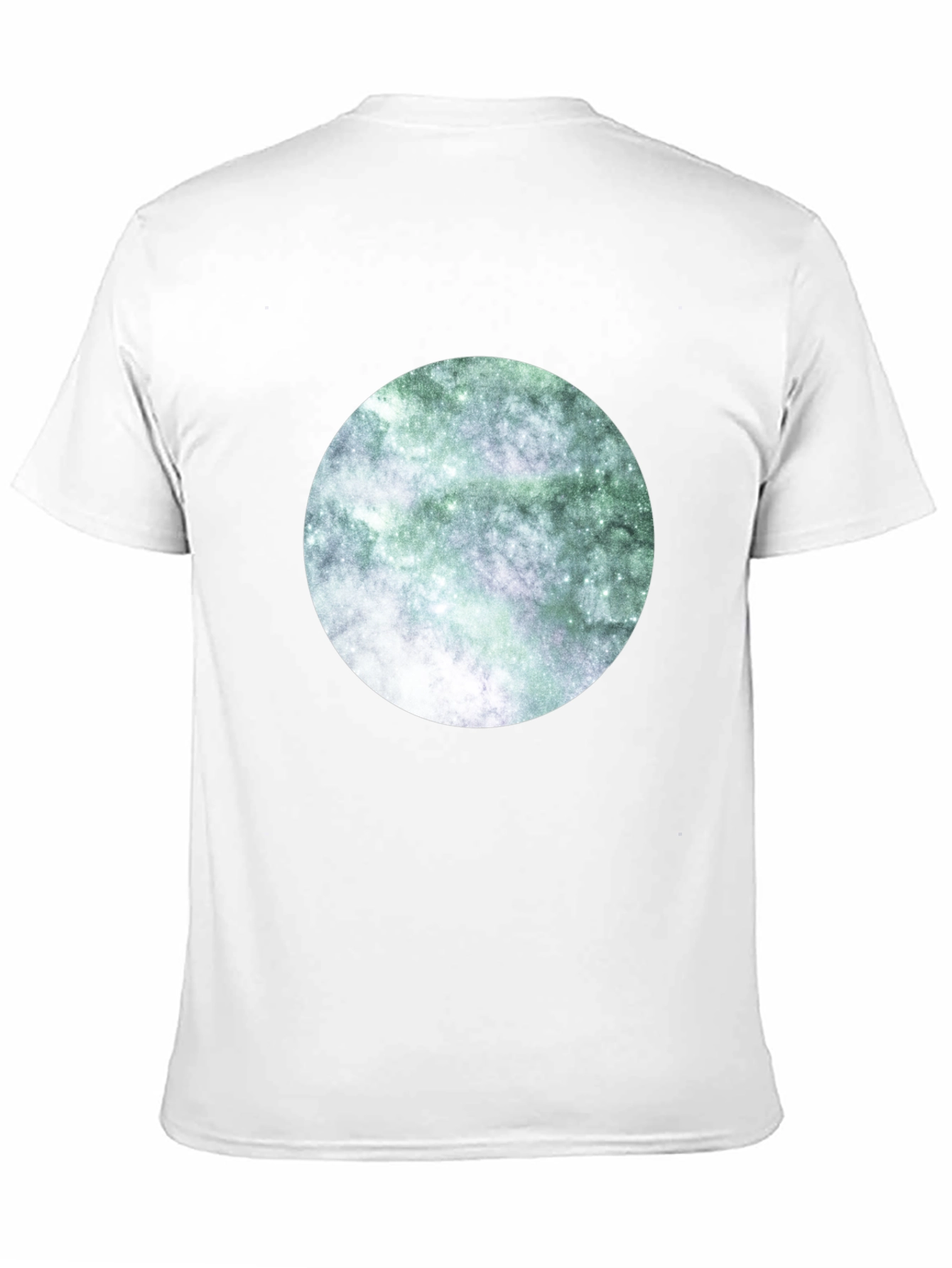 Black Nebula Circle Graphic Tee view 11