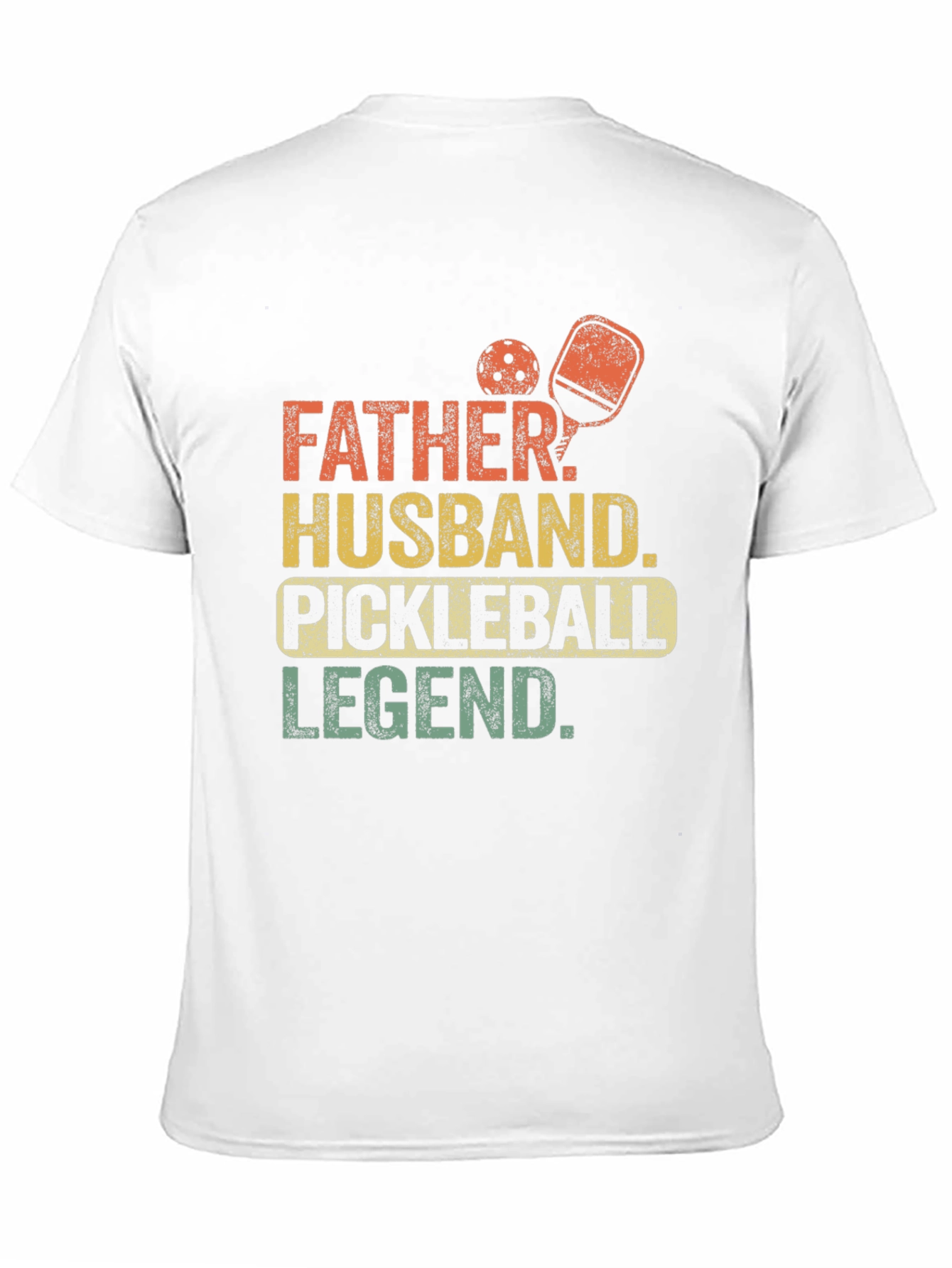 Black Father Husband Pickleball Legend Graphic Tee view 11