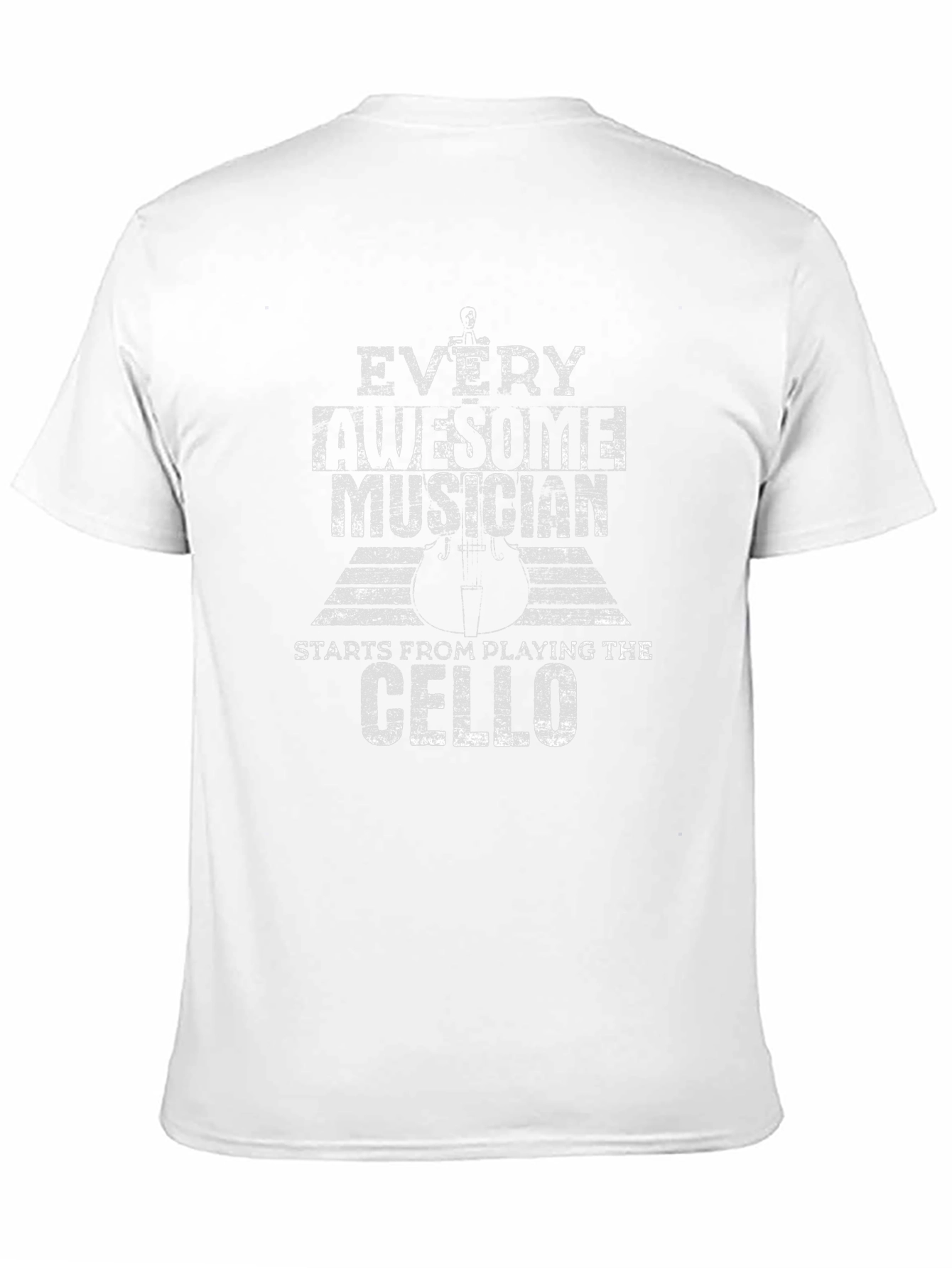 Black Every Awesome Musician Cello T-Shirt view 11